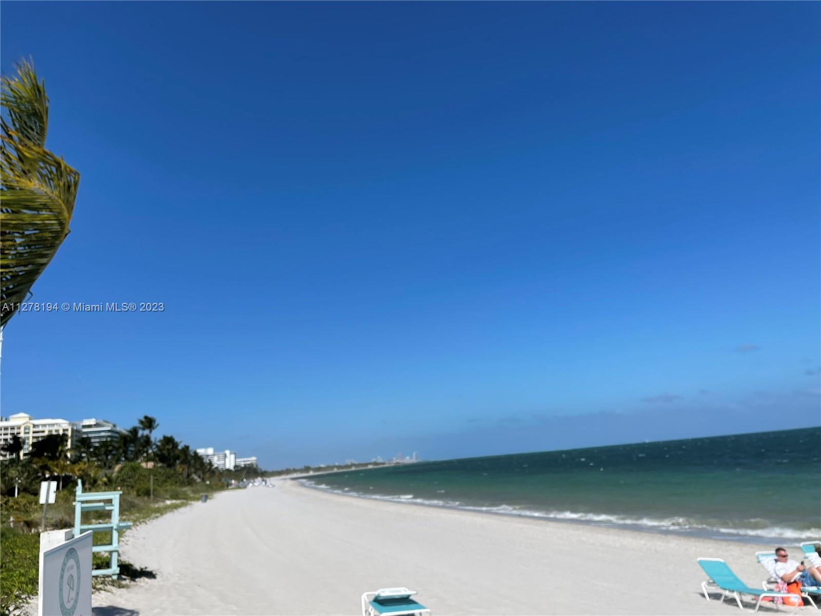 Key Biscayne Beach very close from the property.