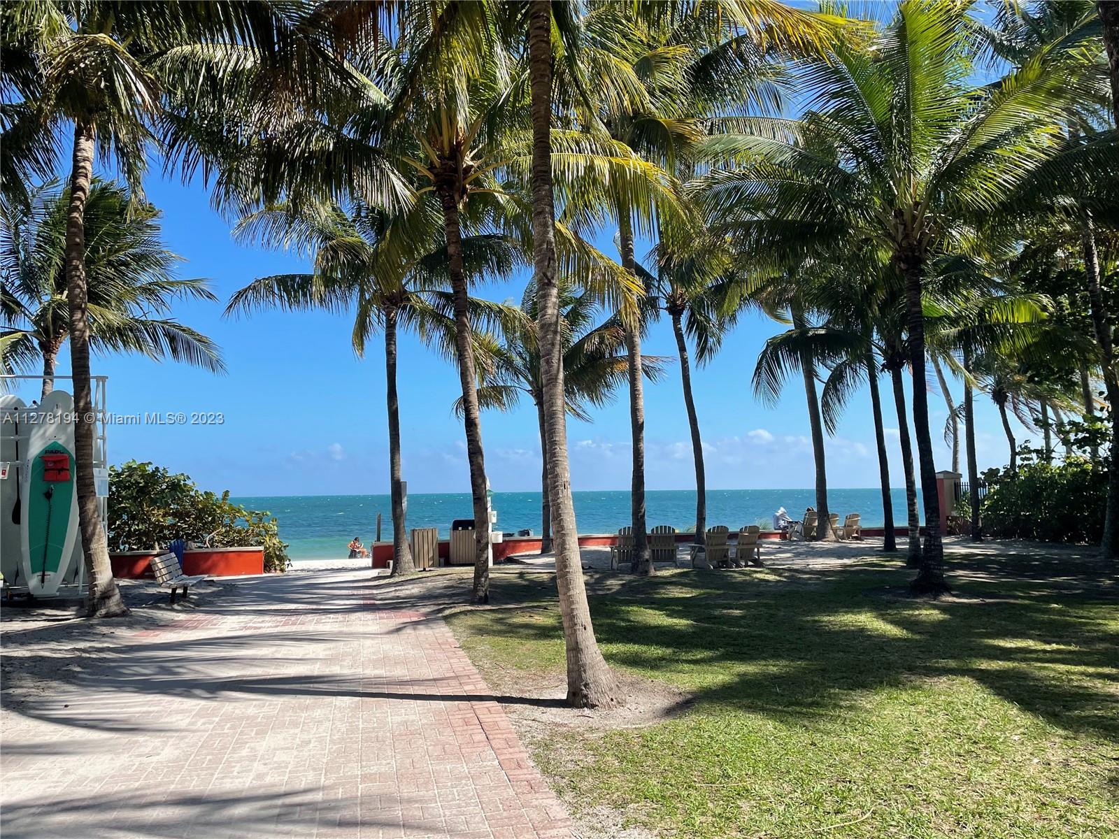 Beach Park for Key Biscayne residents only.