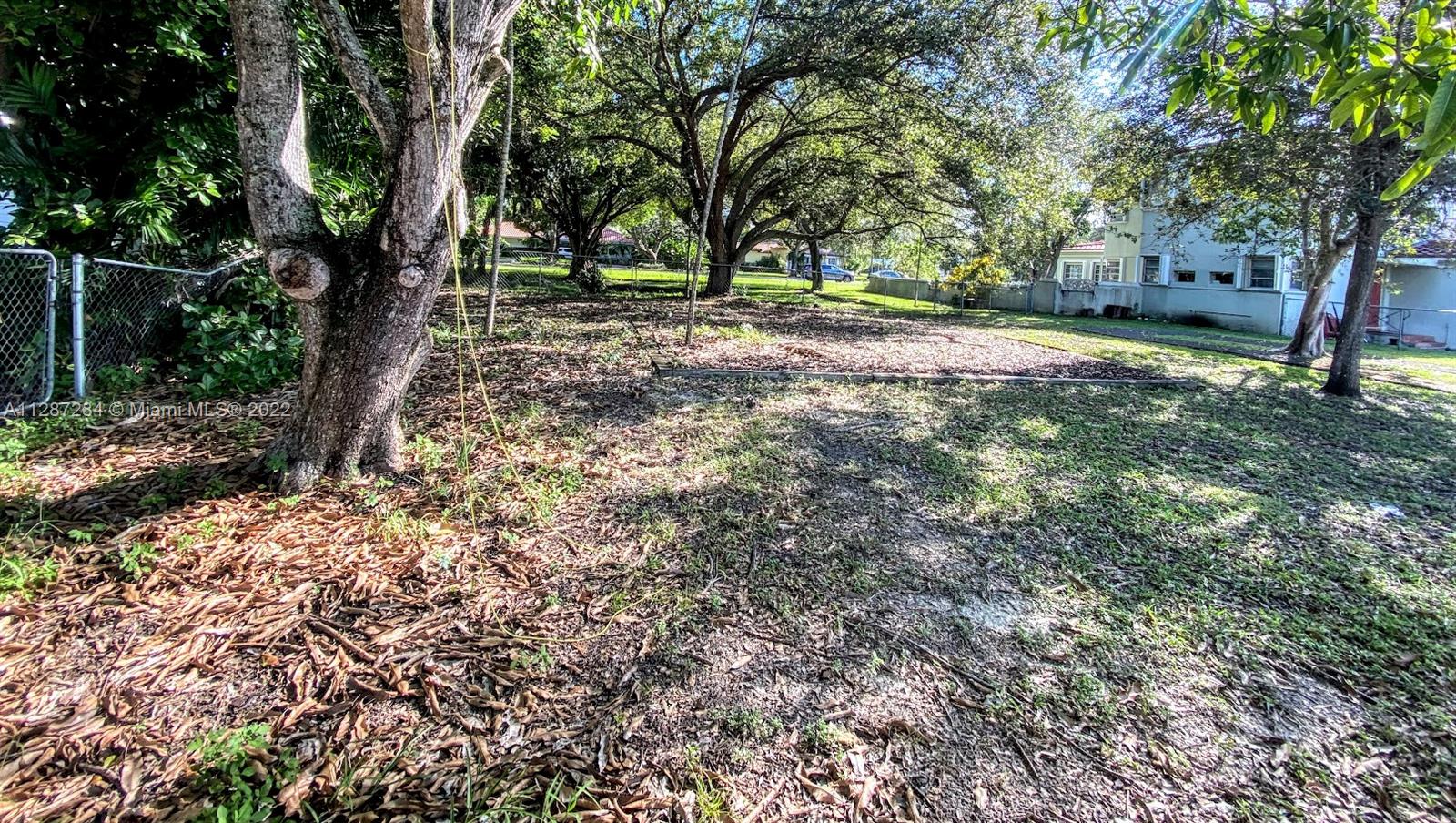 Back to front vacant land view