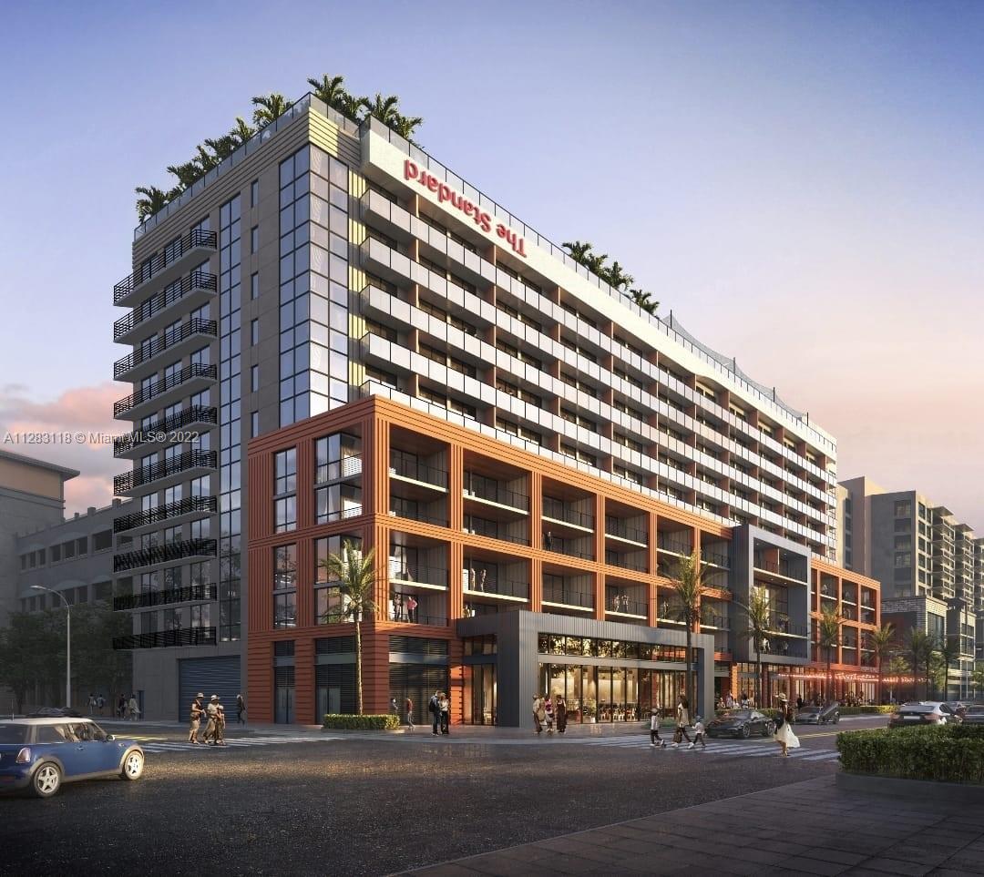 First-of-its-kind property to offer permanent access to The Standard’s distinctive lifestyle experience. Residences blend culture, community & fashion with world-class design, amenities & service. More than 34,000 SF of delightfully curated & inspiring live/work/play amenities including 2 on-site restaurants, roof pool, fitness center with yoga room, infrared sauna & pickleball, coworking spaces, pet spa, theater & social spaces.  Residences will express the style & ethos that only The Standard can deliver.  Meticulously curated interiors provide perfect balance of style & functionality. Finishes include light wood porcelain floors, modern kitchens with custom Italian cabinetry & Bosch appliances, bathrooms with stone vanities & double rain showers.30-day min rental.Delivery in 2024.