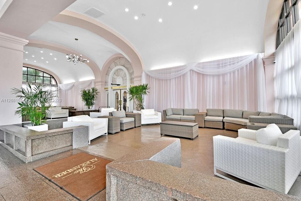 Valet waiting area