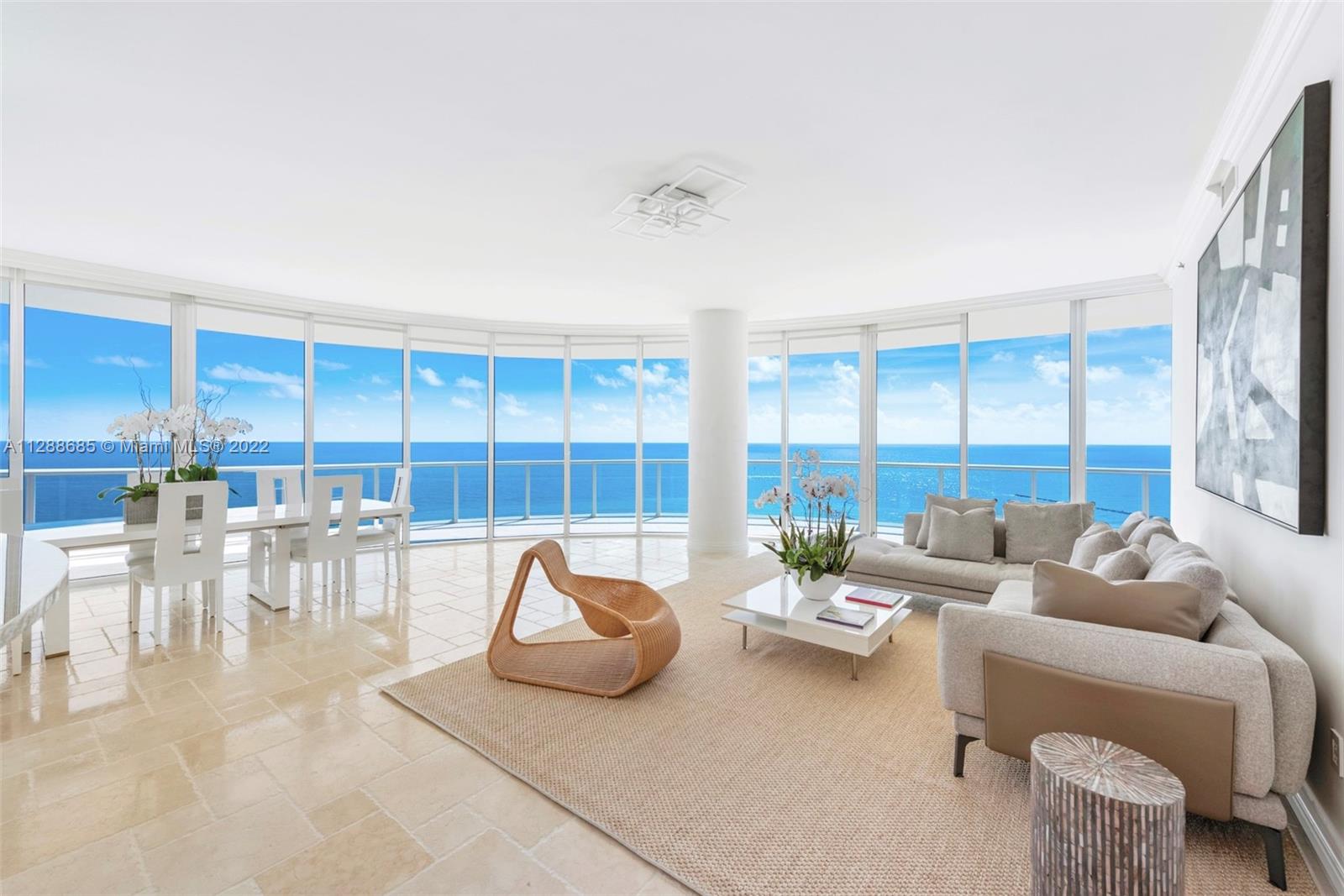 This incredible residence at the iconic Continuum is the only premium-sized 3-bedroom currently available with truly permanently unobstructed views-no doubt a generational property.The rare offering nestled above the Atlantic Ocean at the southernmost point of Miami Beach boasts an enormous 715 SF terrace on the southeast rotunda,basking in panoramic jaw-dropping views.From Fisher Island and parading cruise ships,to S. Pointe Park, all the way up the Miami Beach coast as far as the eye can see.Primary suite features his+hers baths and 3 WI closets.Lutron LED lighting/thermostats.Possible to convert to a 4 bed.Irreplaceable 13 acre private beachfront oasis includes 3 level gym/spa, lap+2 lagoon pools, beach club, 3 Har-Tru tennis courts, restaurant, concierge, biometric entry+24hr security.