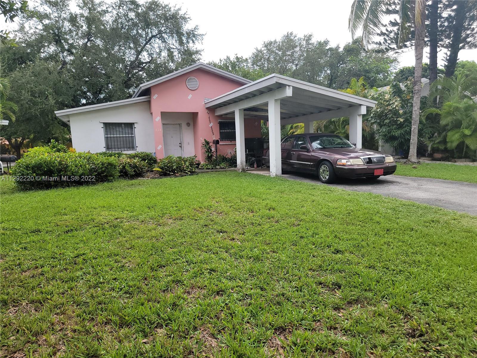 Just Reduced! Spacious 4 Bed/ 2 Bed with Carport - Excellent Location - Nestled in between Coconut Grove & Coral Gables - 1 block off US1 near the new Trader Joes - Living/Dining Room has Vaulted Ceilings - Separate spacious Laundry Room - Lots of storage - Needs some TLC - Built-in 1996 - Lush Landscaping with beautiful Oak Tree shading the backyard. 24 hour notice for showings