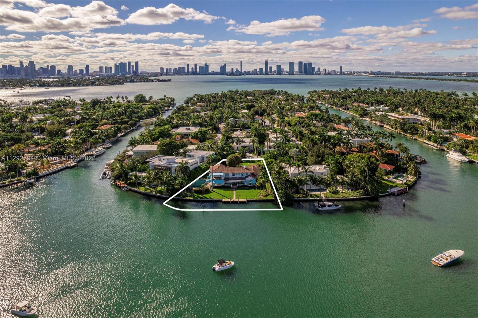 Rare offering on premier east tip of Sunset Island III. Build your dream home on one of Miami Beach’s most coveted private island neighborhoods. This oversized lot (28,191 SQFT) offers grand water views of Sunset Lake and boasts 160’ feet on the water.  Ideal for boating enthusiasts, with a private dock to direct bay access. Steps away from all that Sunset Harbour has to offer: sunrise yoga at Modo, breakfast at Pura Vida, coffee at Panther and fresh croissants from neighborhood favorite, True Loaf Bakery.