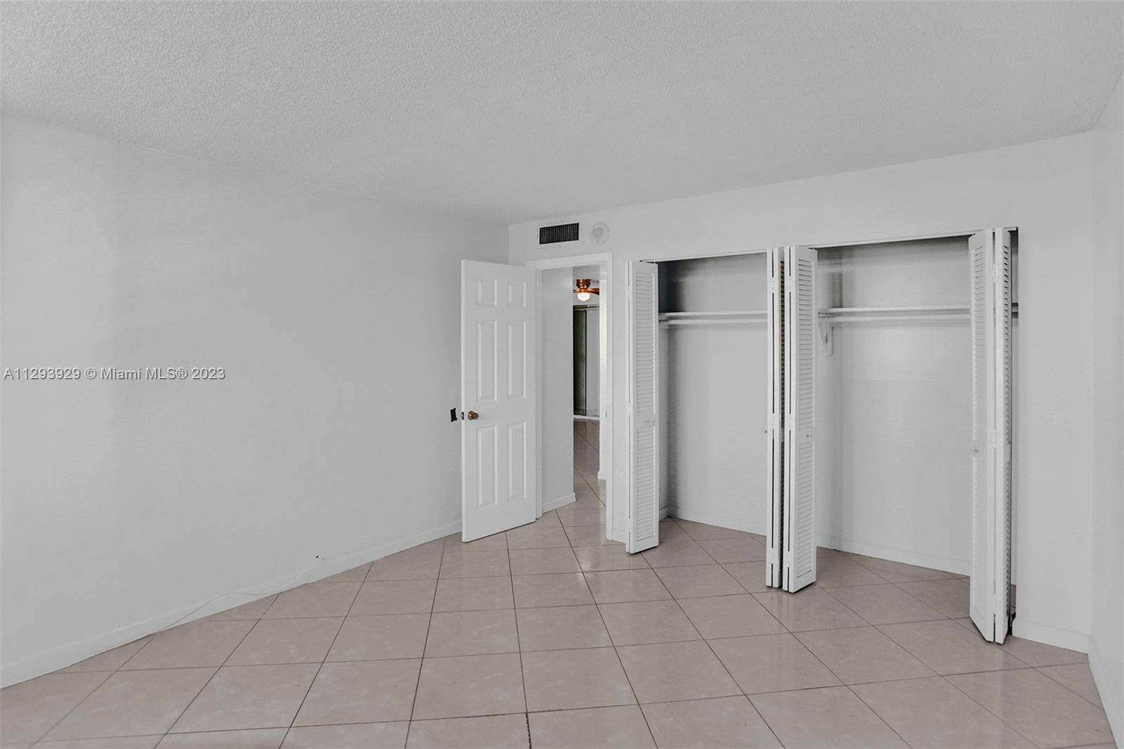 Bedroom # 2 with plenty  of closet space!