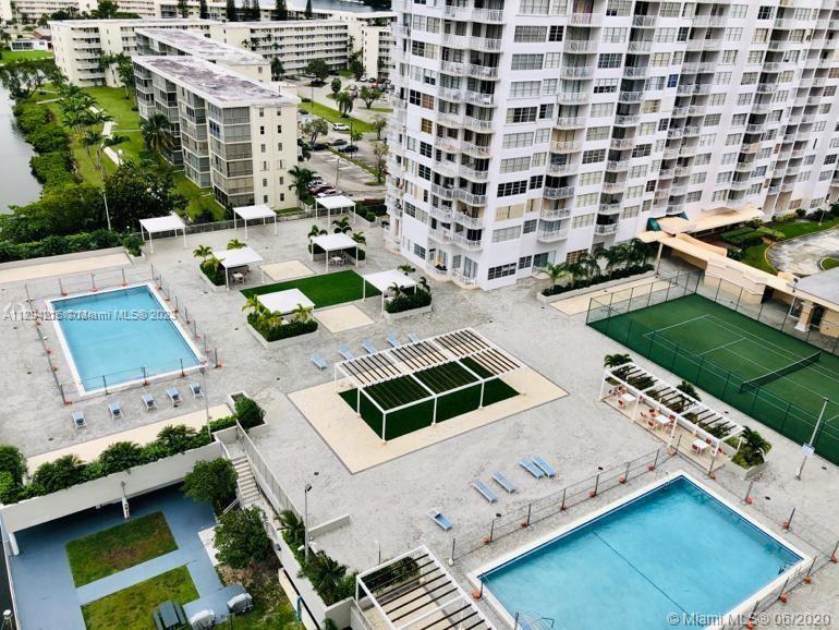 Pool Deck and Tennis Court