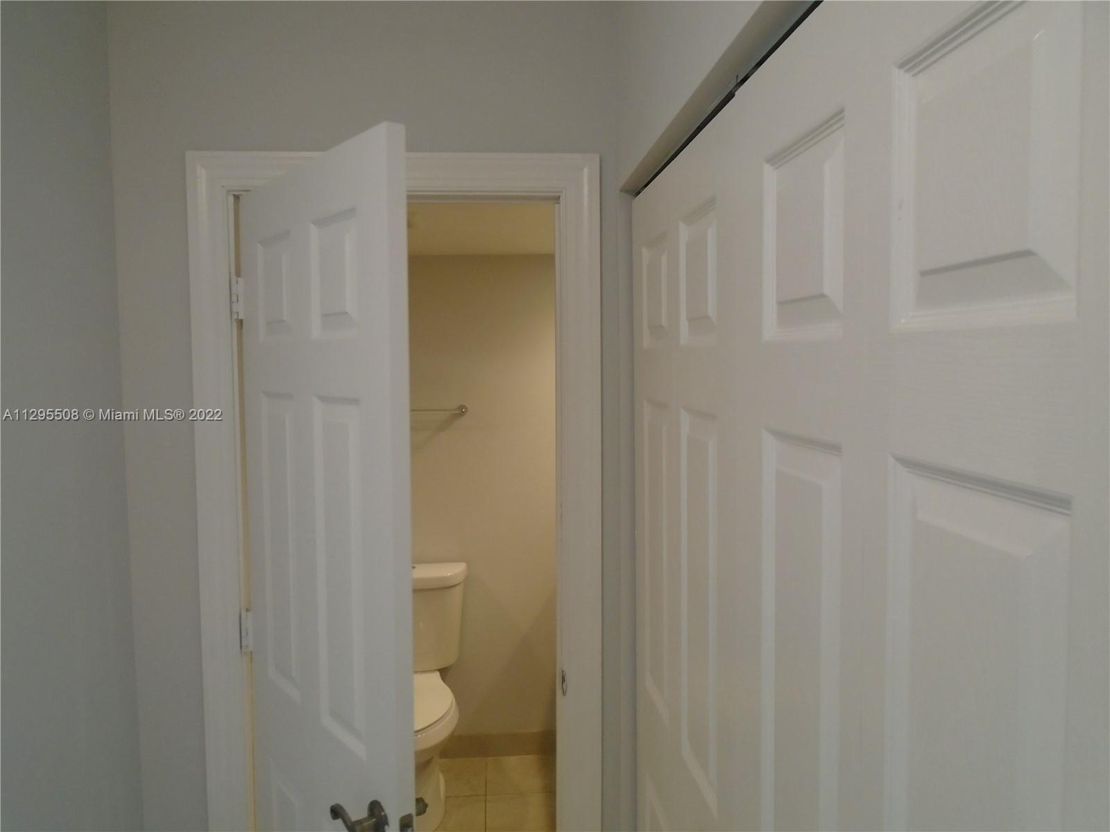 Extra closet by entrance