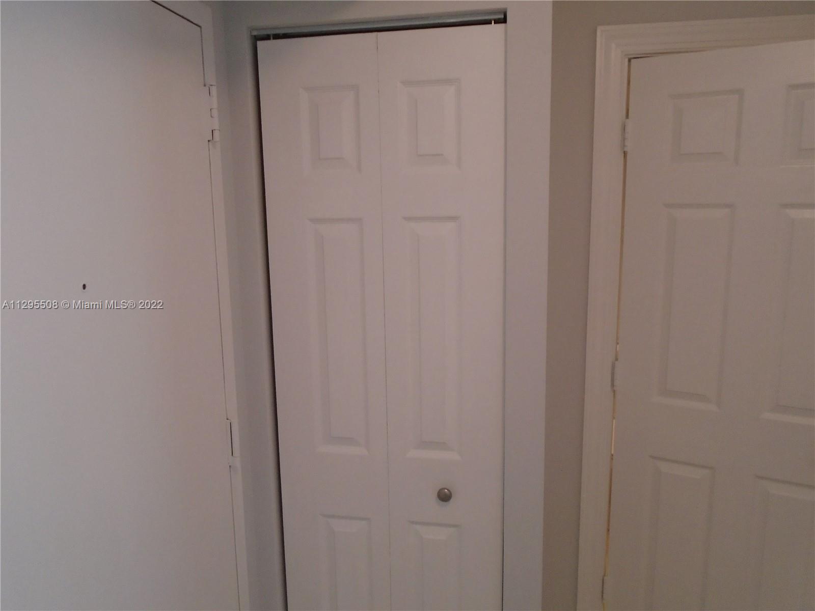 Extra closet by the entrance