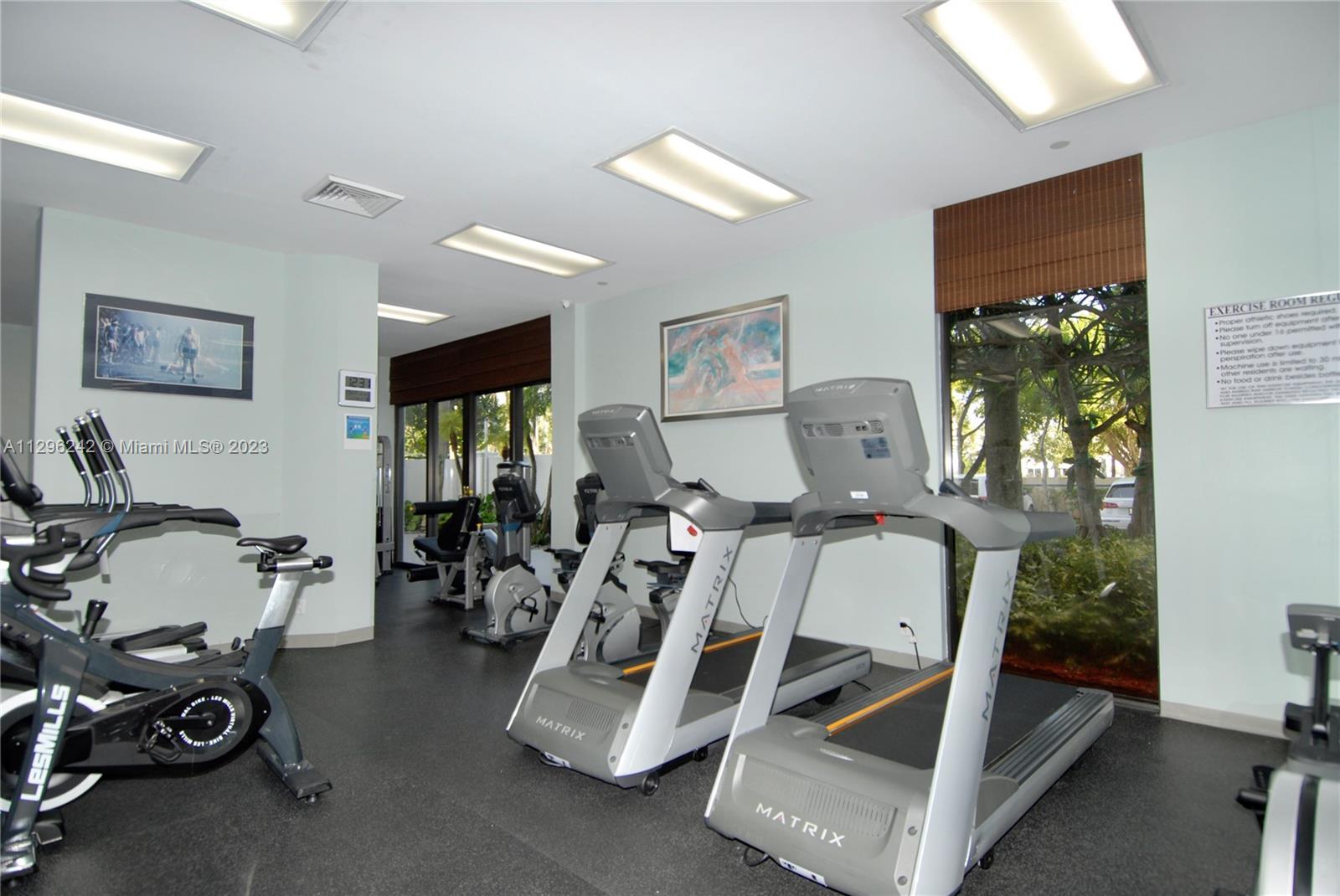Harbor Towers Gym Cardio Section