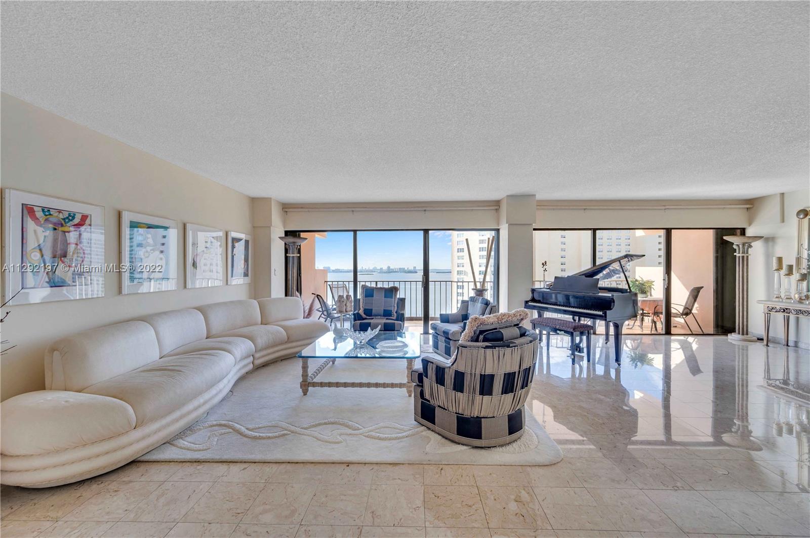 Living room with beautiful views