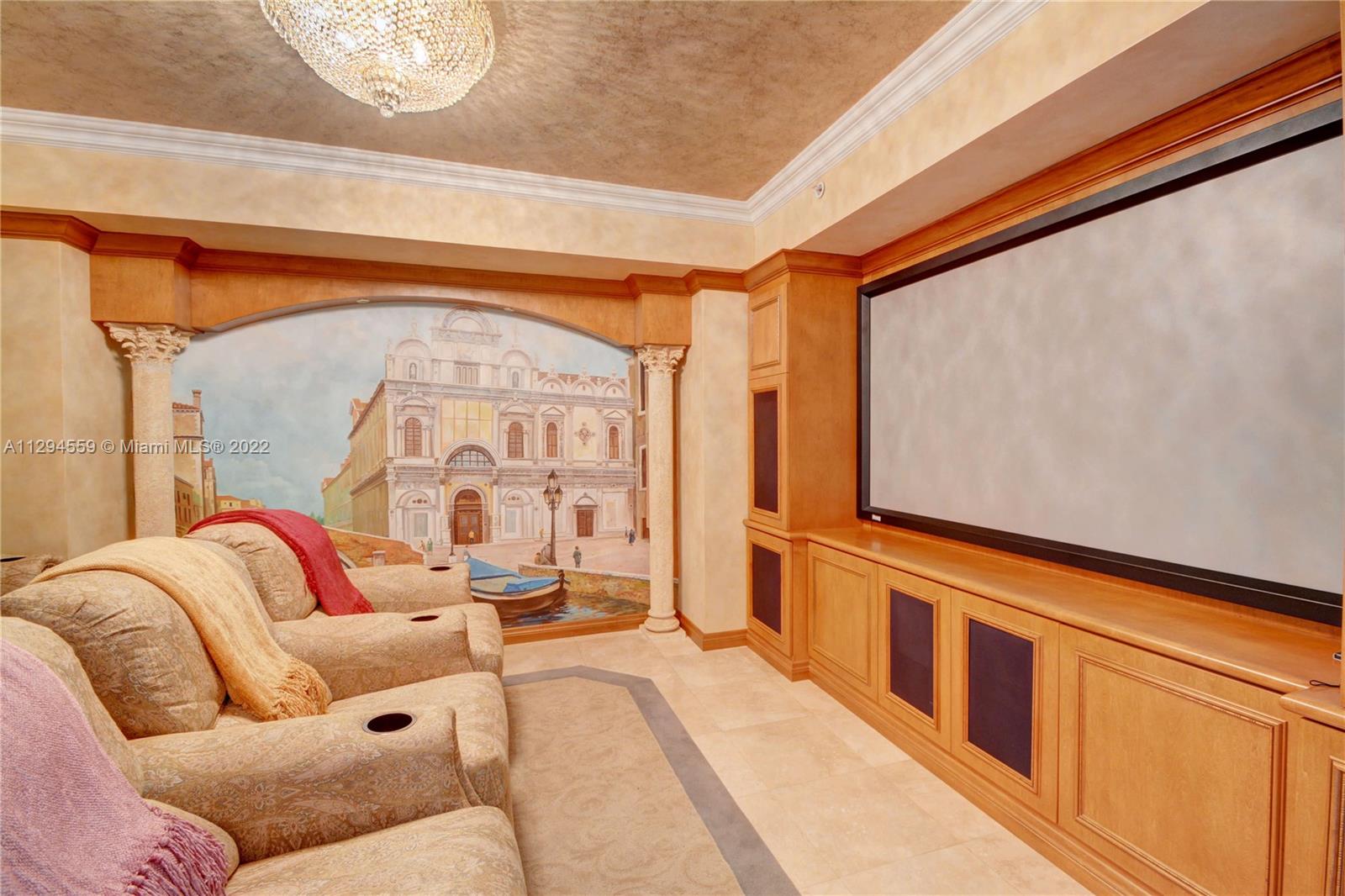 Den converted on a Home Theater Room