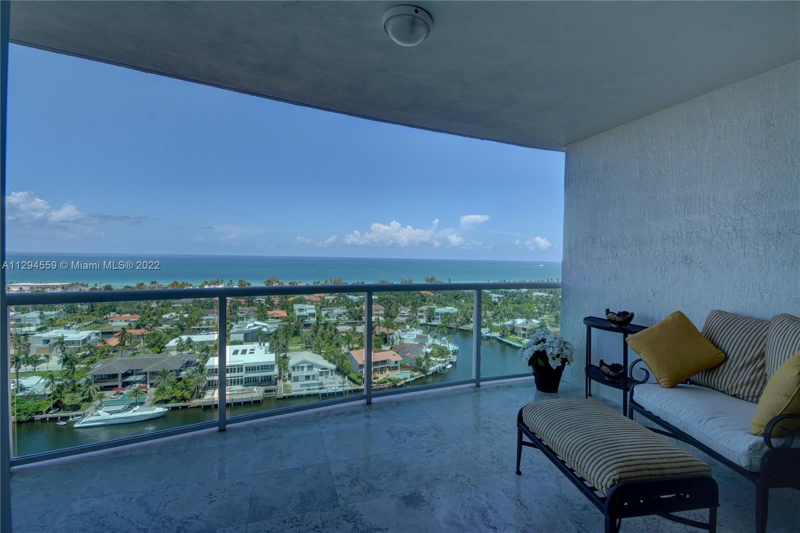 Intracoastal and Ocean view from Unit Balcony