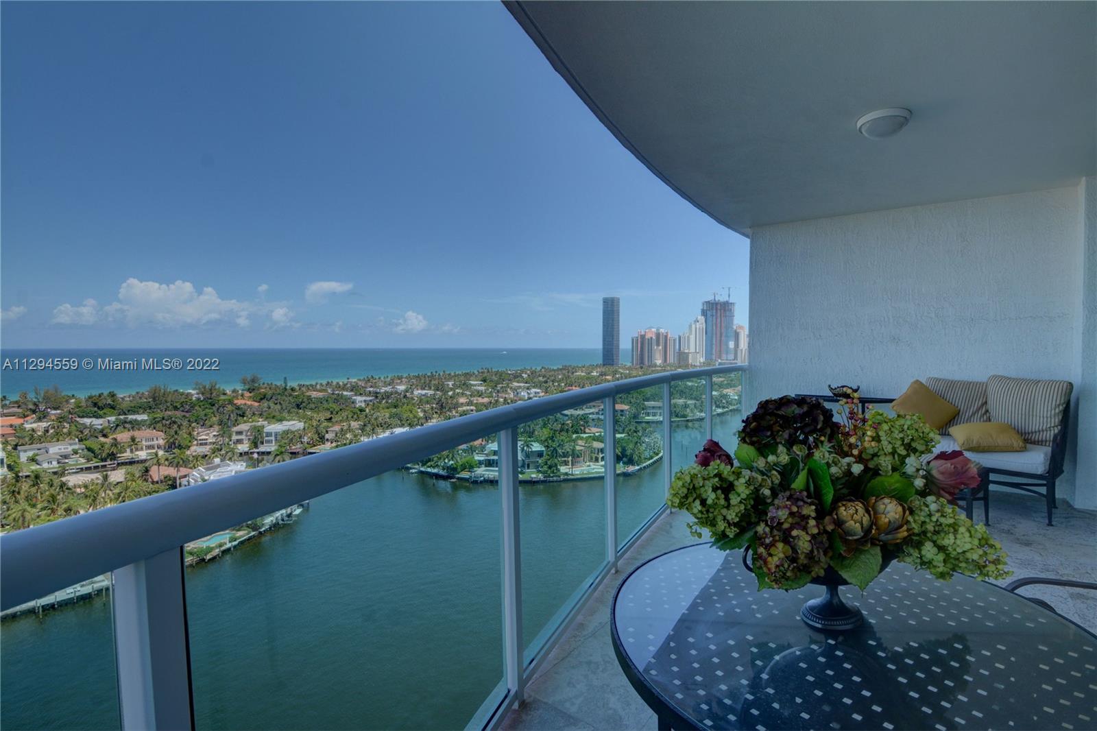 Intracoastal and Ocean view from Unit Balcony