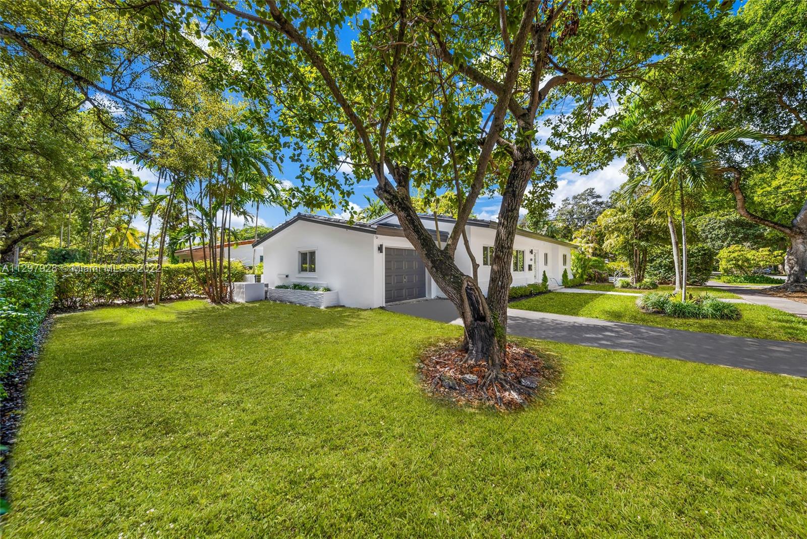 A completely remodeled Single Family house at prime location in Coral Gables! 3 beds 2 baths and car garage! High-end finishes include 24x48 imported Spanish porcelain flooring, gorgeous custom kitchen with black stainless steel appliances, new electrical & PVC plumbing, and much more. IMPACT windows all around the house. Built-in BBQ in the backyard. Brand new driveway, and much more. 7k sqft lot! Take advantage of this beautiful house Ready to move in! Won't last - The driveway, approach, and landscaping are to be finished during November! (Waiting for approval permit). See staging.
