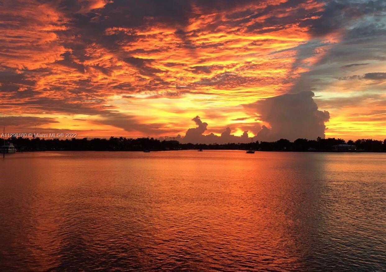 Enjoy gorgeous sunset views from your balcony overlooking the Miami skyline.