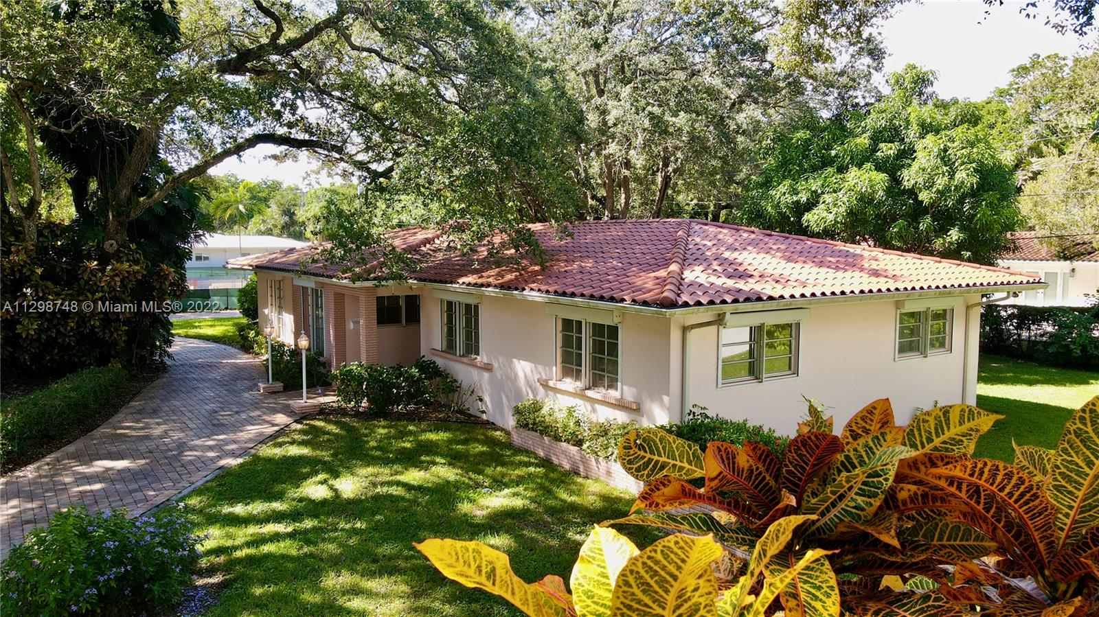 Amazing oversized lot on a tree-lined street in a quiet area of Coral Gables. Build your dream home or renovate the existing 3 bedroom, 3 bath home. Great neighborhood close to UM, dining, shopping, and so much more! Additional photos coming soon.