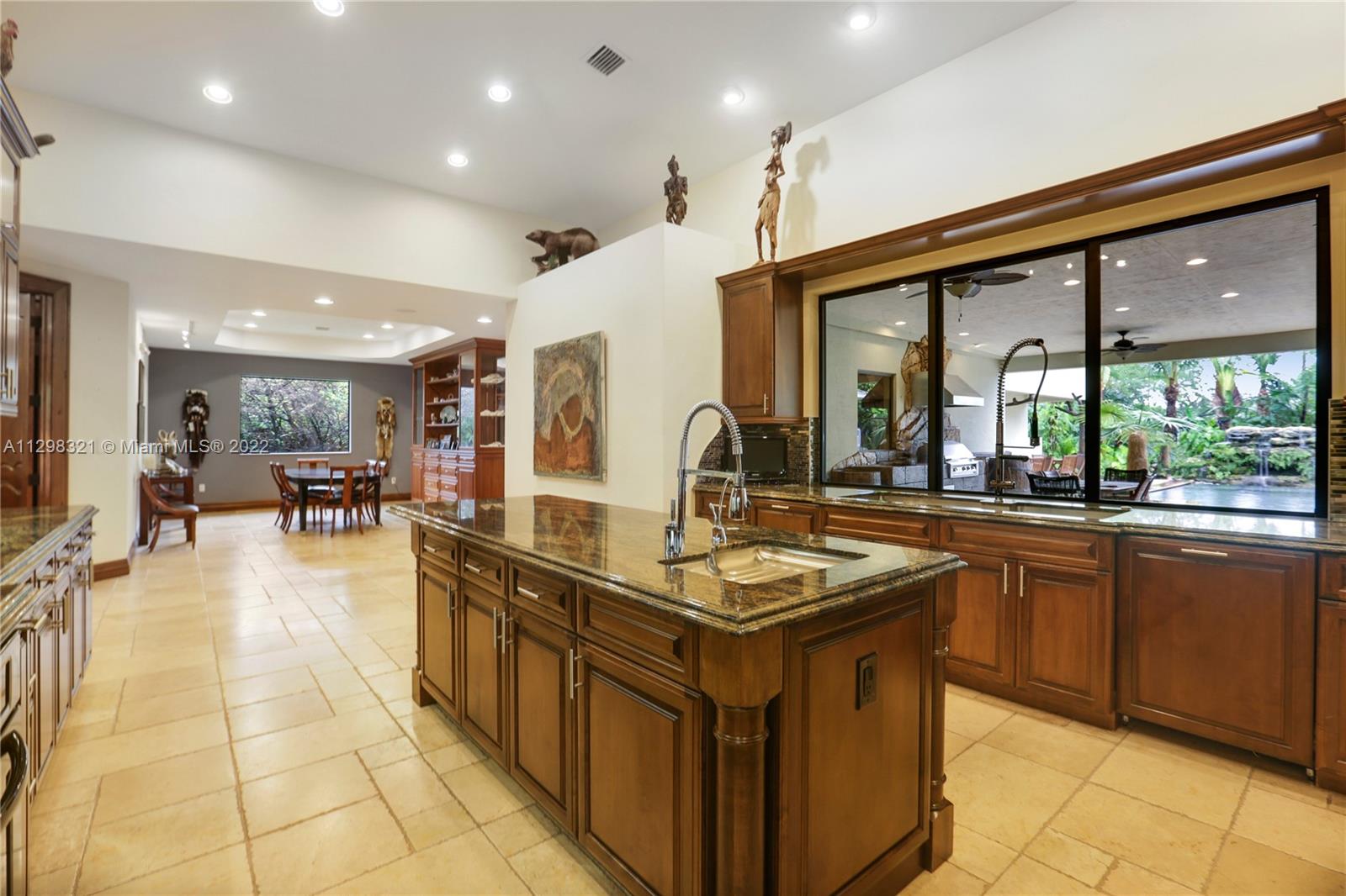 Kitchen dining room view