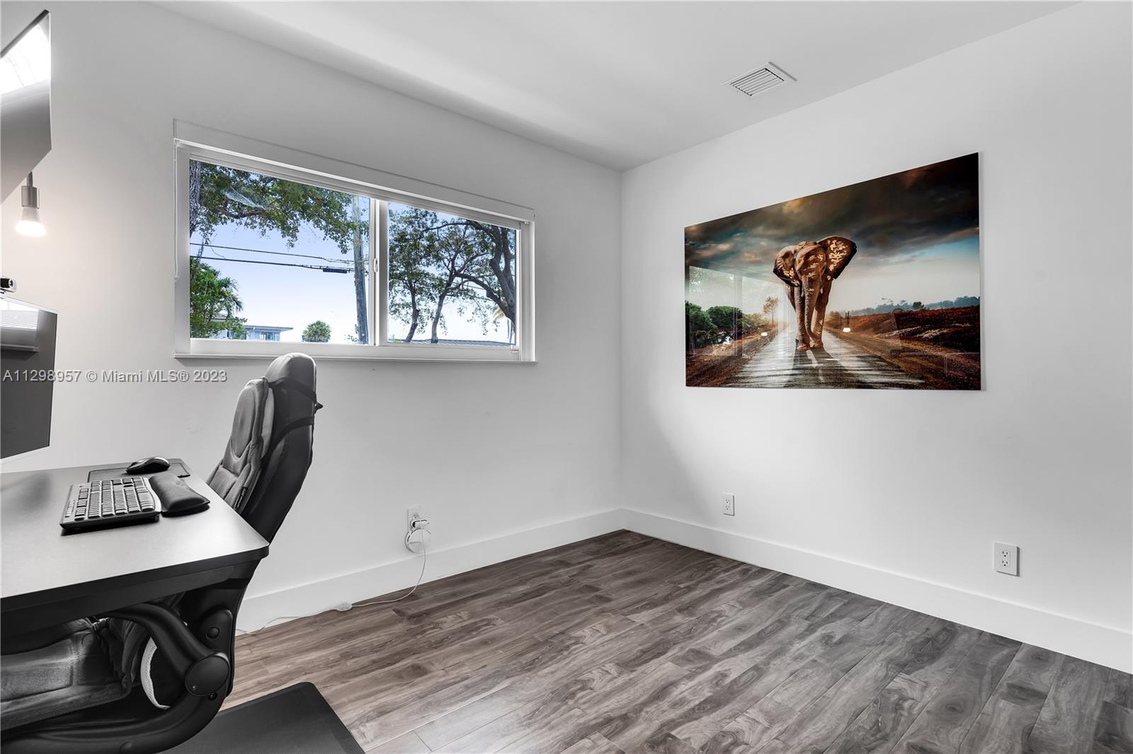 Garage converted into 4th room