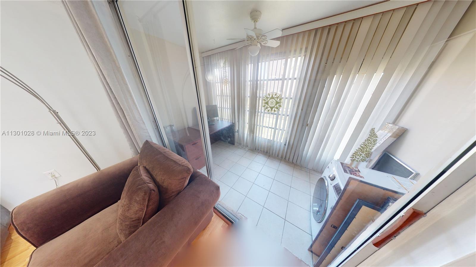 View to balcony from Living room