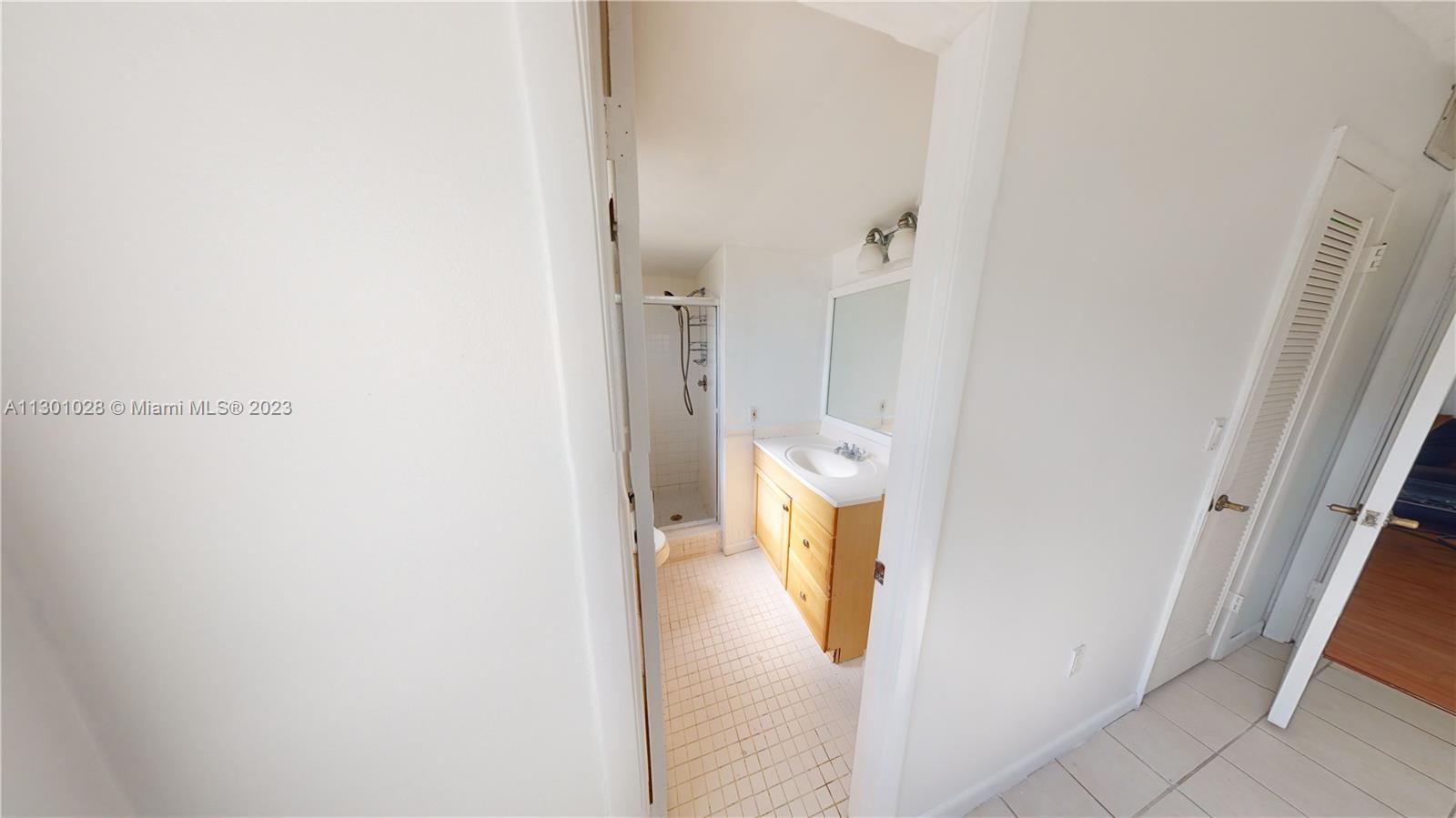View to the Master bathroom