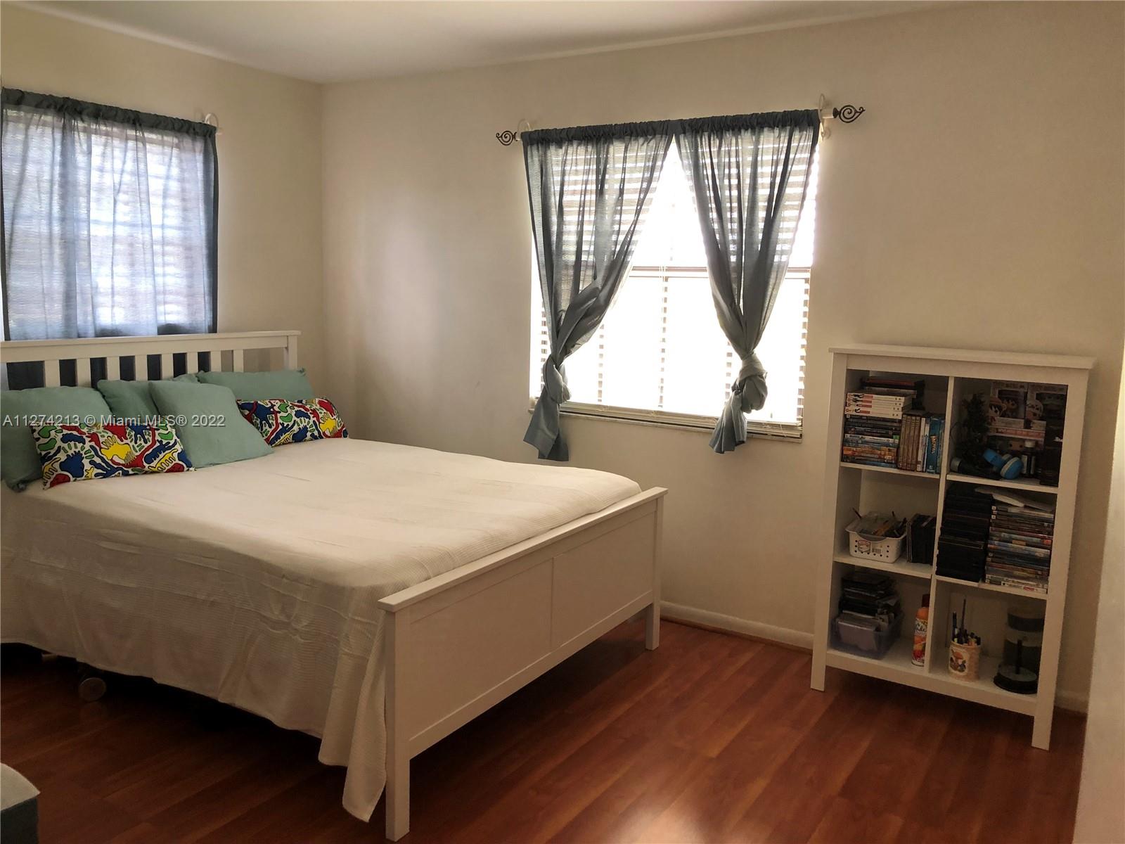 Bedroom with ceiling fan and large closet. Bedroom #3