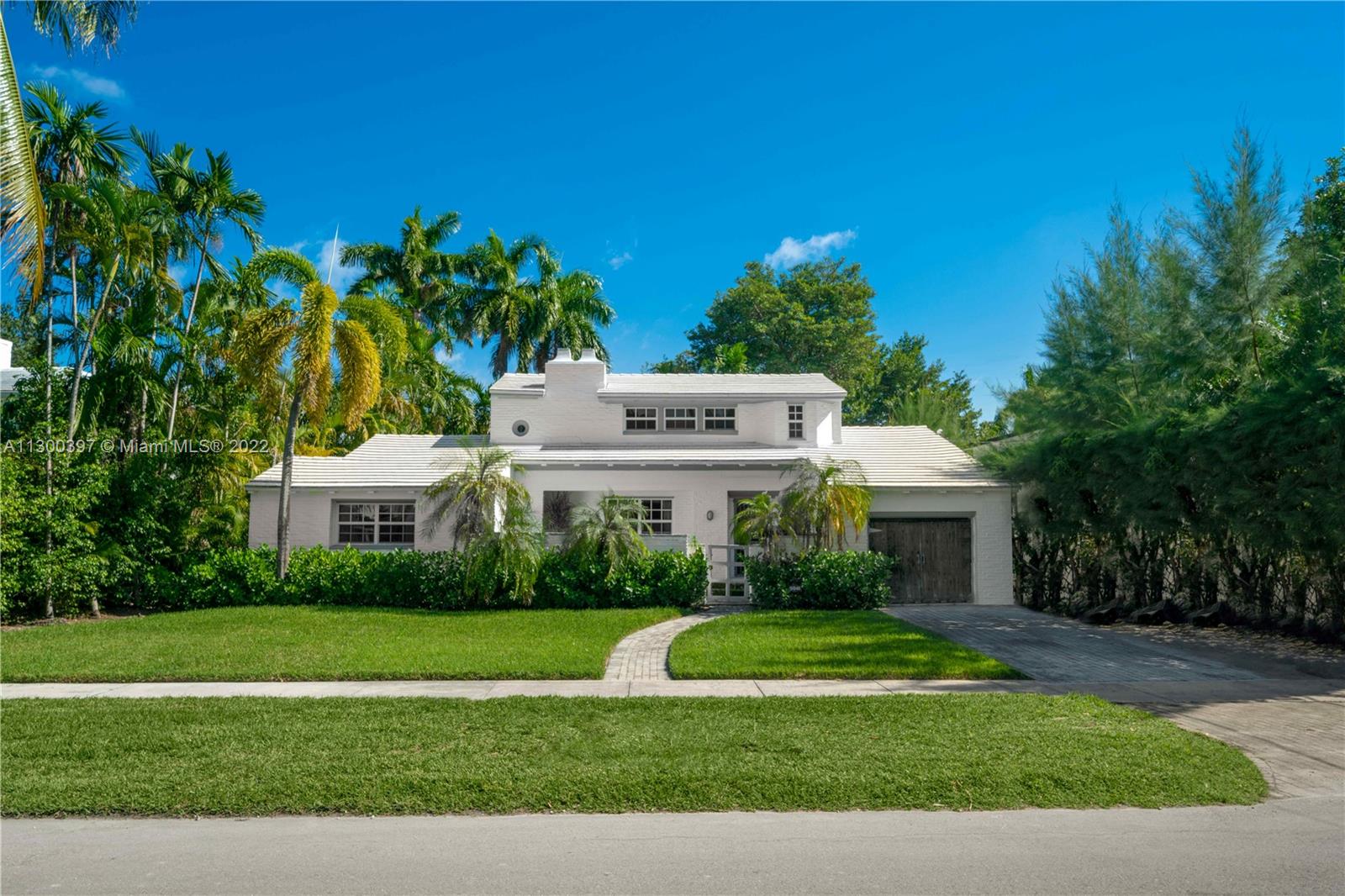 Enjoy living in this private oasis on the prestigious North Bay Road. Located on a 8,556 Sf lot, this 5 Bed/2.5 Bath home boasts 1930’s architectural details, custom built ins, beautifully integrated nautical elements & fireplace. Natural light pours in through flowthrough windows illuminating the open living area. Relax out on your large balcony off the primary bedroom and take in views of your oversized backyard and detached cabana.