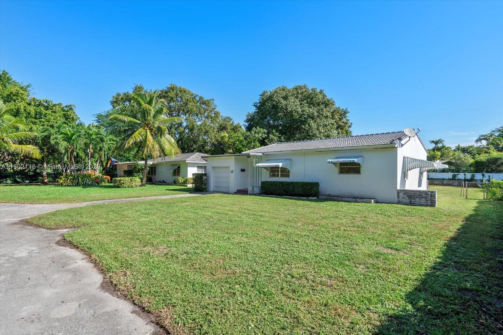 Exiting home front and side yard