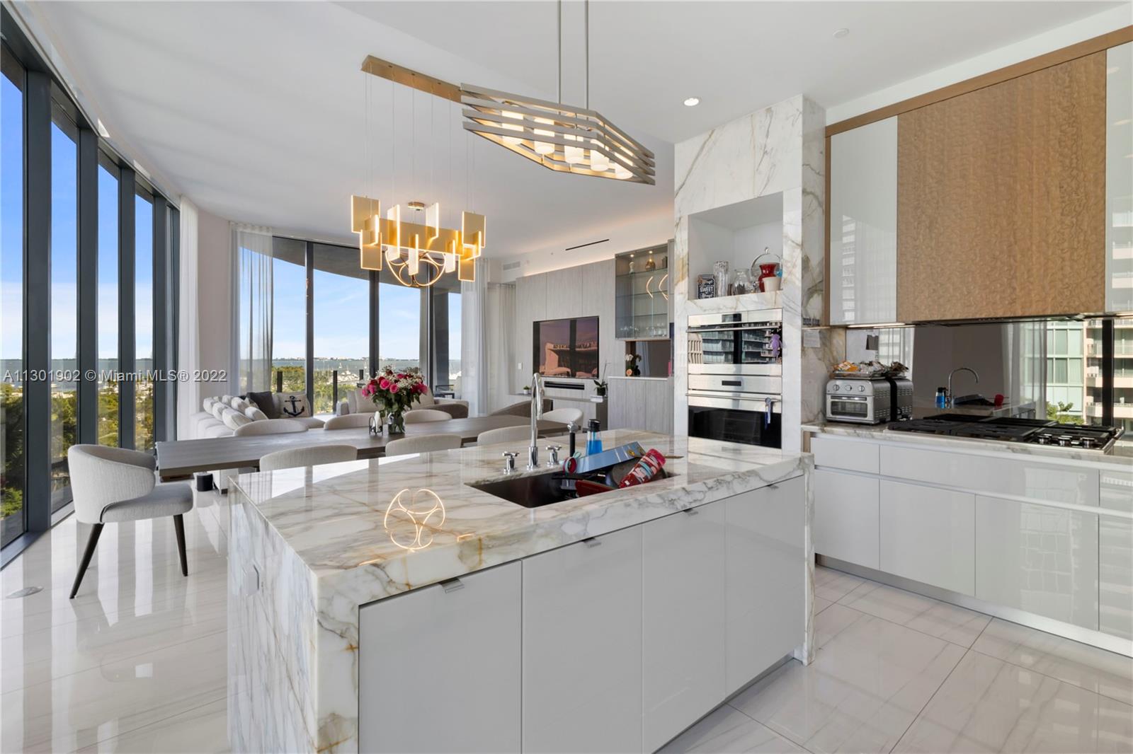 Kitchen with views