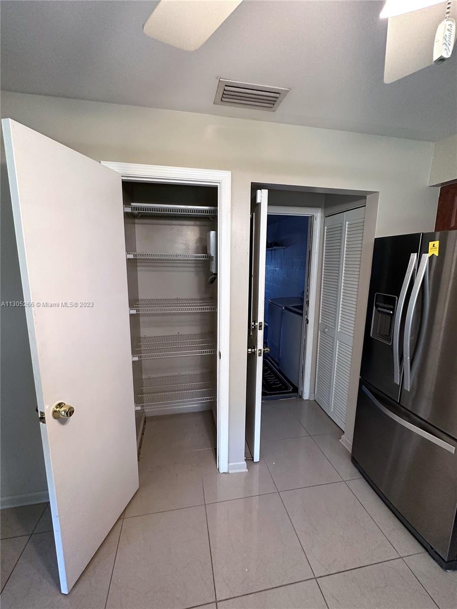 Primary pantry storage in kitchen