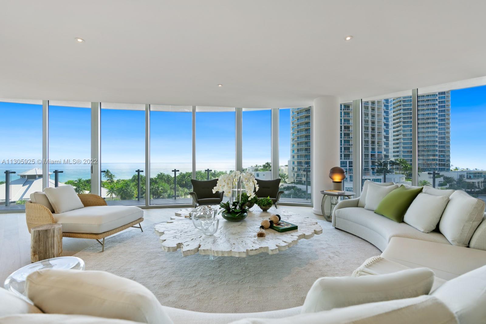 Welcome to the coveted One Ocean, a boutique building by renowned Architect Enrique Norten. Offering for sale this highly sought-after Penthouse w/ private elevator that welcomes you home. This amazing residence boasts 3,528 sqft of custom designed interior, 4 bedrooms, staff quarters, and 5.5 baths. With mesmerizing 10 ft ceilings and floor to ceiling windows, this home is beautifully and aesthetically furnished by Artefacto. Chef’s kitchen hosting Sub-Zero & Wolf appliances and Italian cabinetry.Best of all, exclusive access to your private 4,068 sqft rooftop terrace with stunning views of the ocean, private Jacuzzi, & remarkably landscaped by Enzo Enea. Amenities include attended beach service, state-of-the-art fitness center, infinity-edge pool, spa, valet, private 2 car garage with AC