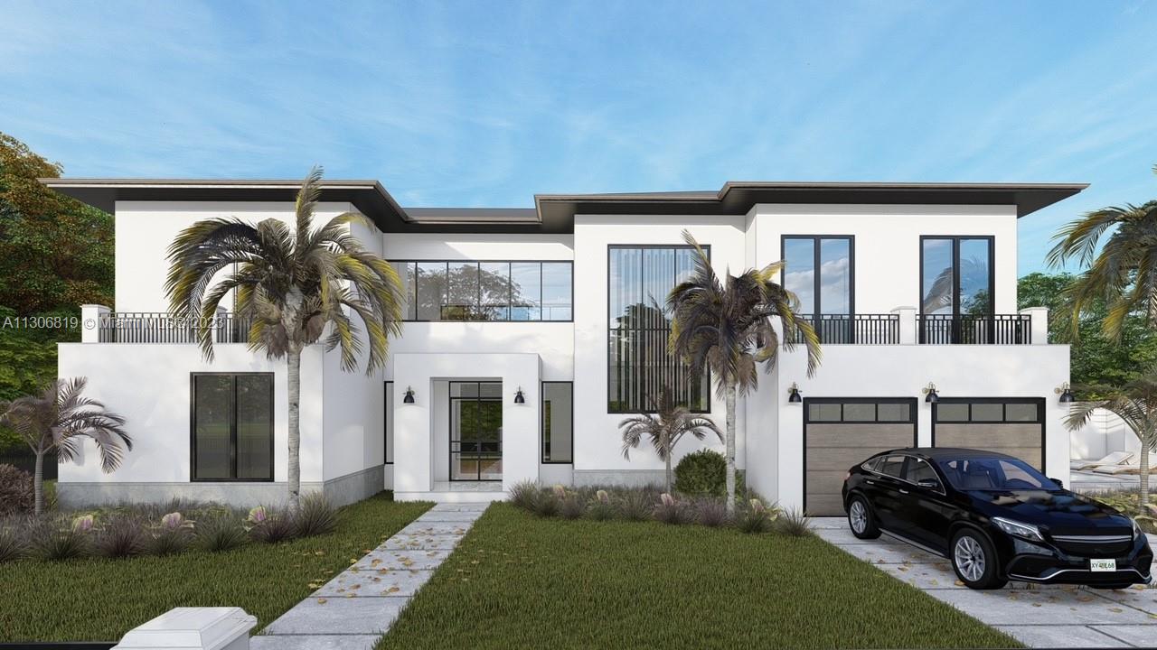An extraordinary 2023 brand new construction home located in the sought-after South Miami neighborhood, situated east of Us1 on a quiet beautiful corner lot surrounded by lush landscape. This 4500 sq ft home consist of 6 bedrooms 8 bathrooms , the foyer leads to a great room with 24 ft vaulted ceiling, custom kitchen by Italkraft, appliances by wolf and subzero, glass wine cellar, Control 4 smart home, solar panels, pool with jacuzzi, cabana with BBQ area and bathroom for endless entertainment.