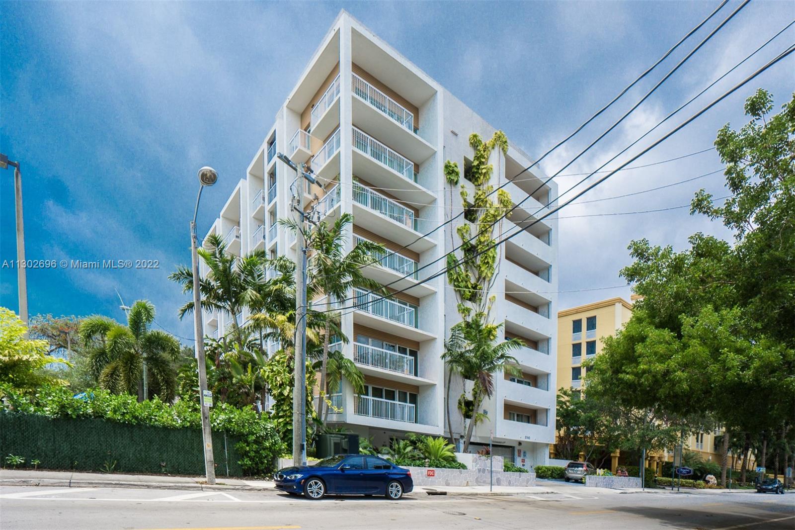 A rare find in Coconut Grove! This 1 bedroom + den unit is located in a boutique building, walking distance to Grove restaurants & parks, the Metro station and Cocowalk. Sizable unit with an open floor plan. Large kitchen opens up to the living area and den. Double balconies off of the living room and bedroom. Building amenities include a rooftop terrace & pool and gym. Washer/dryer in unit, 1 gated assigned parking space. Additional on street monthly parking can be rented from the city for $50 monthly.