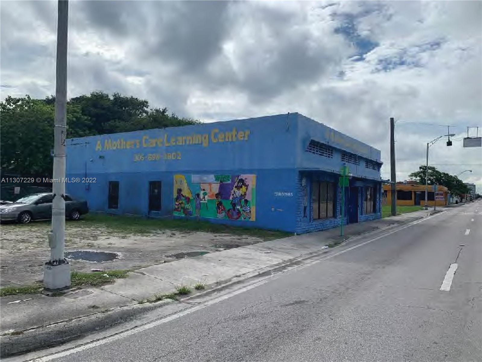 Primary Building from the North side.  This empty parcel to the North belongs to City of Miami.