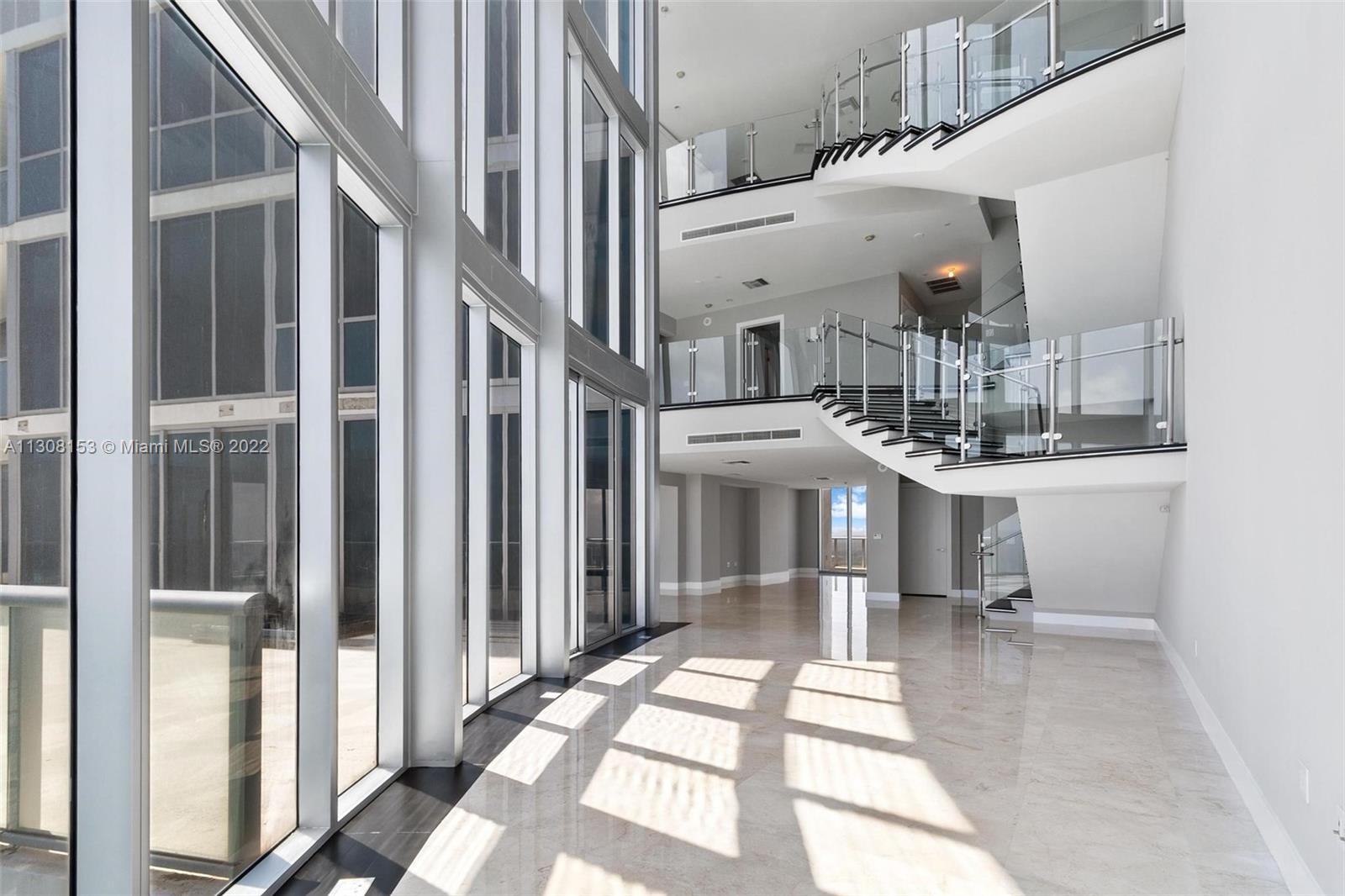 Amazing opportunity to own a South East Tri-Level Penthouse in Sunny Isles Beach for under $900 per square foot!!! This magnificent unit features high ceilings, 5 bedrooms and 6.5 bathrooms with marble and wood floors, and top of the line European designer fixtures. Approximately 5,000 sq. ft. in balconies and terraces. Great amenities such as fitness center, world-class spa, ocean front pool deck, 24/7 concierge and valet parking.
