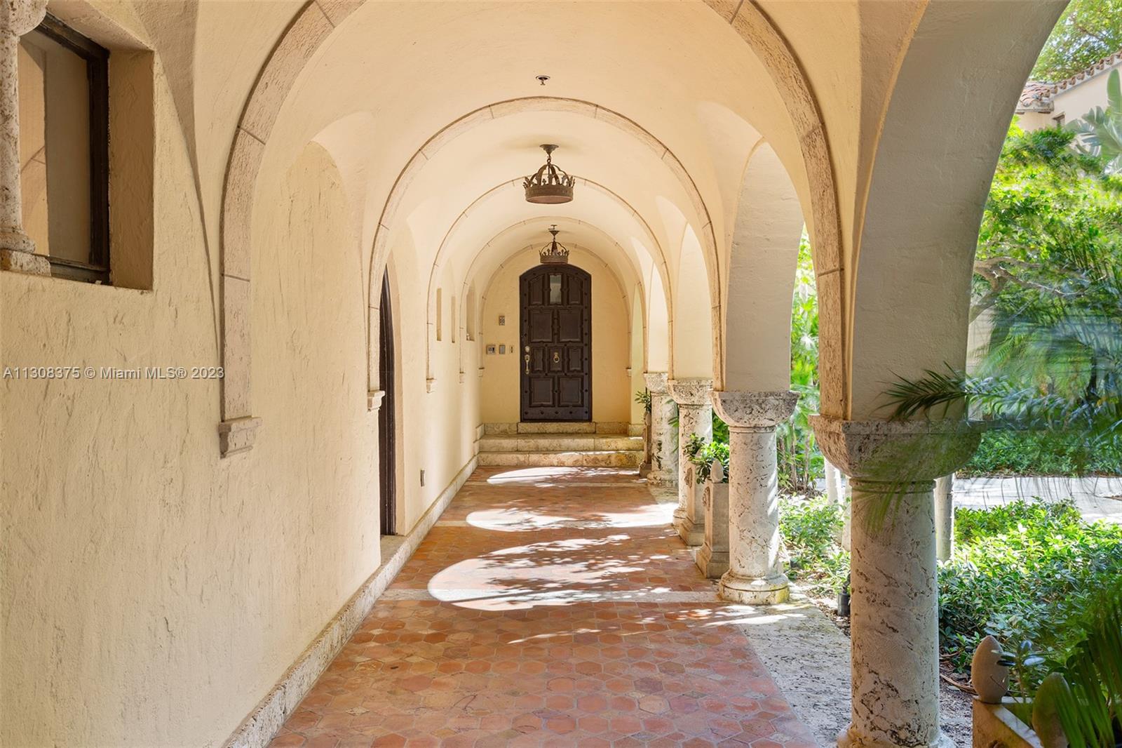 Covered walkway.