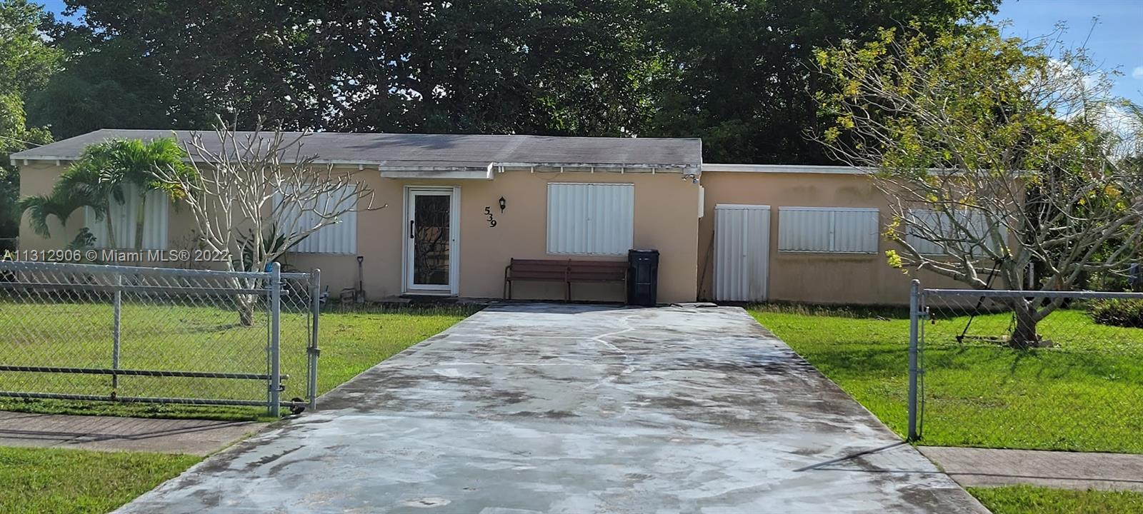 Great opportunity to own this 4 Bds. 3 Baths. Single Family Home on a Huge 15,000 SQ FT LOT WITH NO HOA!! Perfect for a Boat, Pool, RV or anything you want to do with so much land. It has accordian shutters throughout The master has walk-ins with a huge family room. Nice kitchen cabinets with all appliances, including W&D. Bathrooms need some TLC. Do not miss this opportunity!!