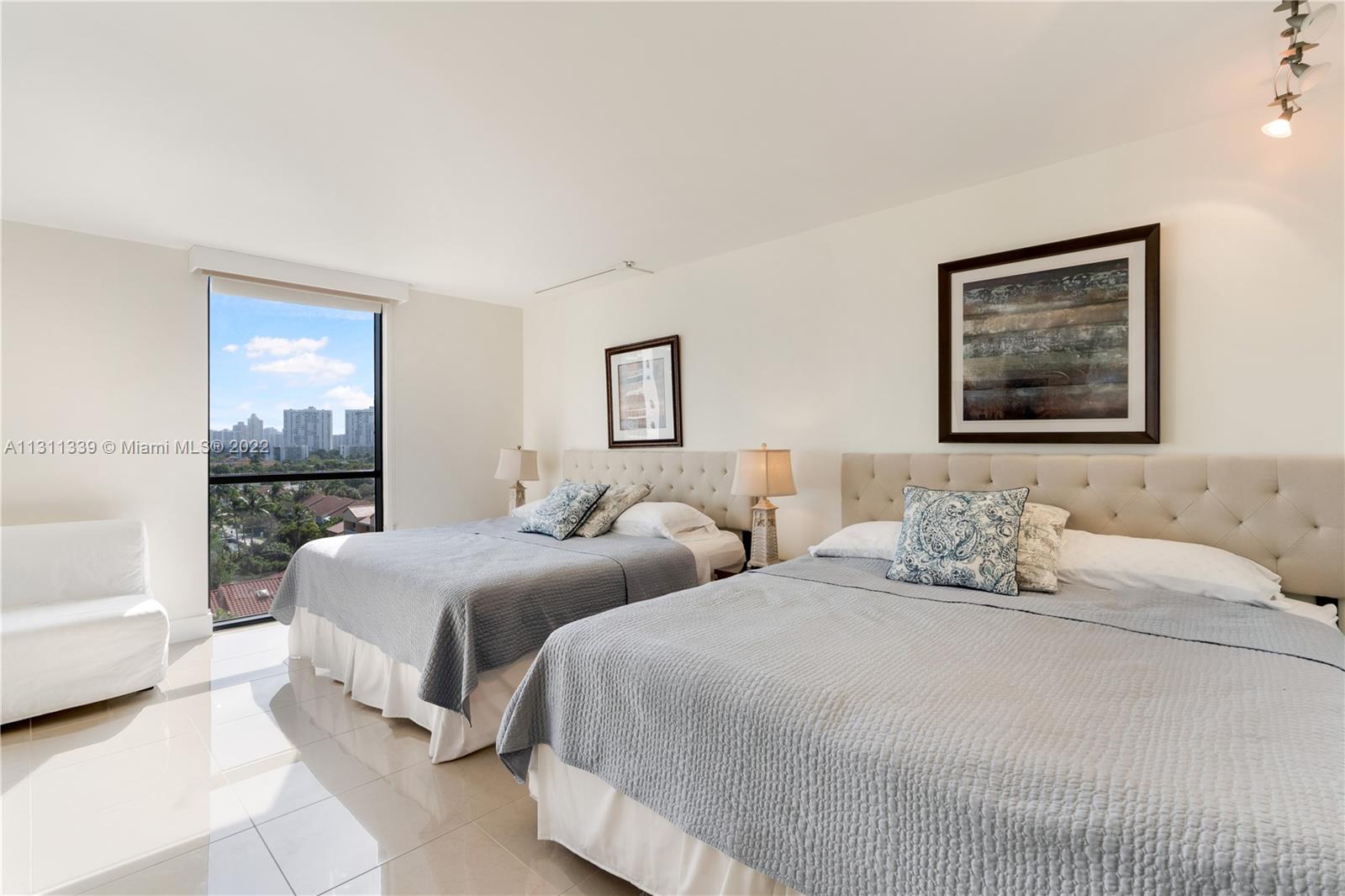 Enjoy this master bedroom with fabulous views and plenty of space