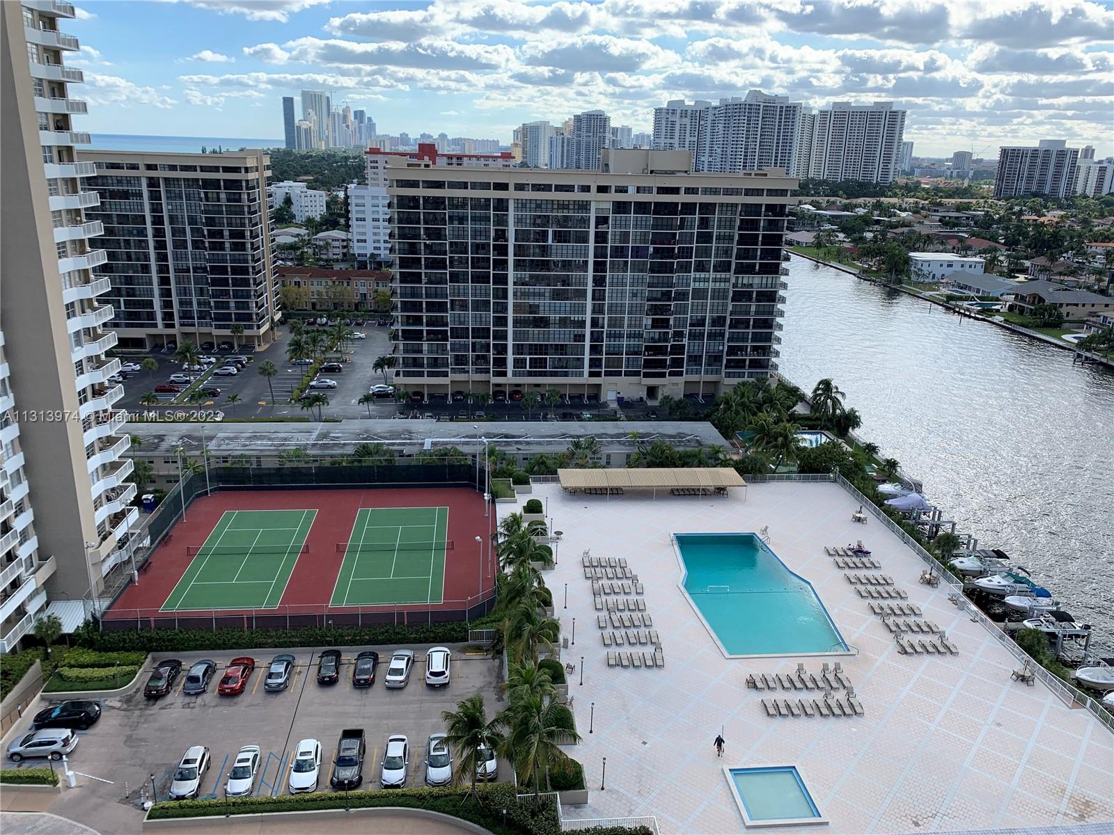 Pool & tennis court