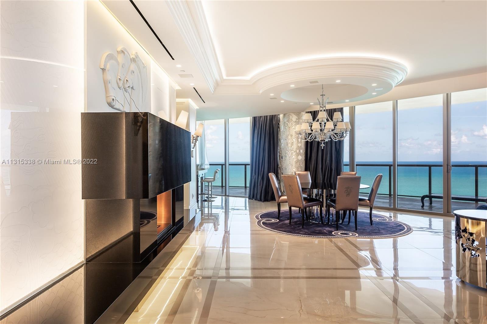 Do not miss the opportunity to own this rare 3/3.5 unit in the famous St. Regis of Bal Harbour. Designed with impeccable taste and style luxury condo offers spacious interior living area, marble floors, ultra sophisticated kitchen and amazing ocean front view. Fully automated smart home system. Residents enjoy VIP access to all St. Regis hotel amenities, world class spa/gym, cabanas, 24 hour concierge, valet parking, housekeeping, restaurants, room service, chef and white glove butler services.