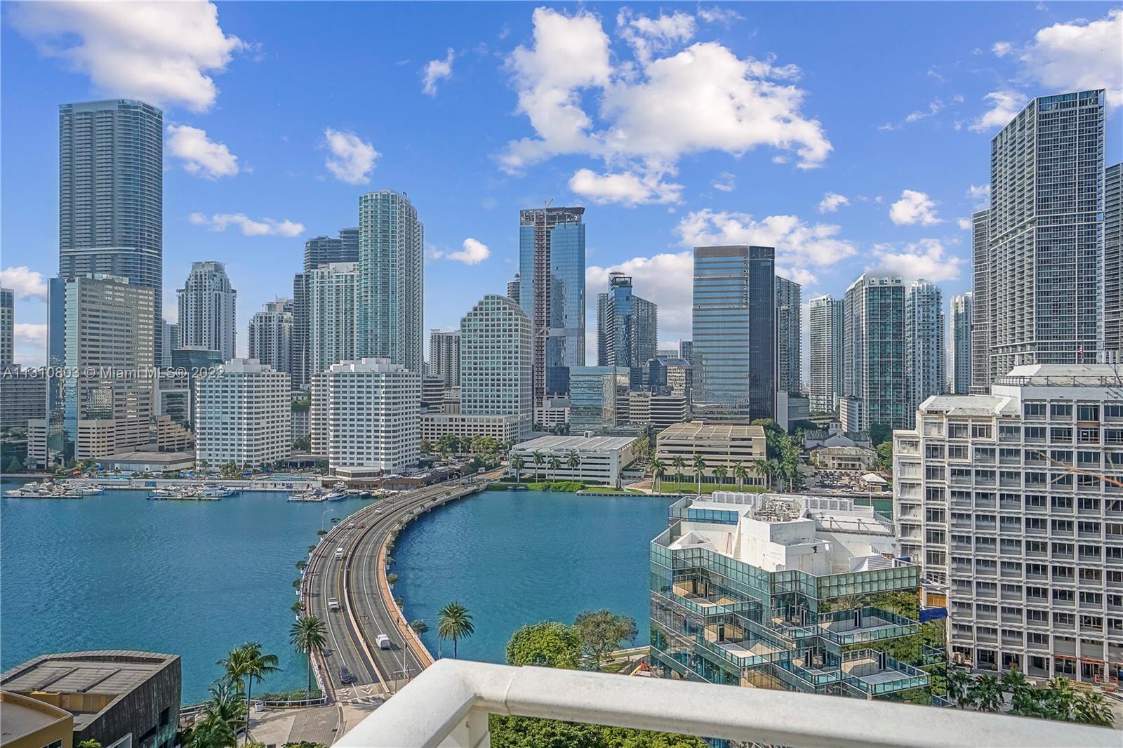 Brickell Key View from balcony