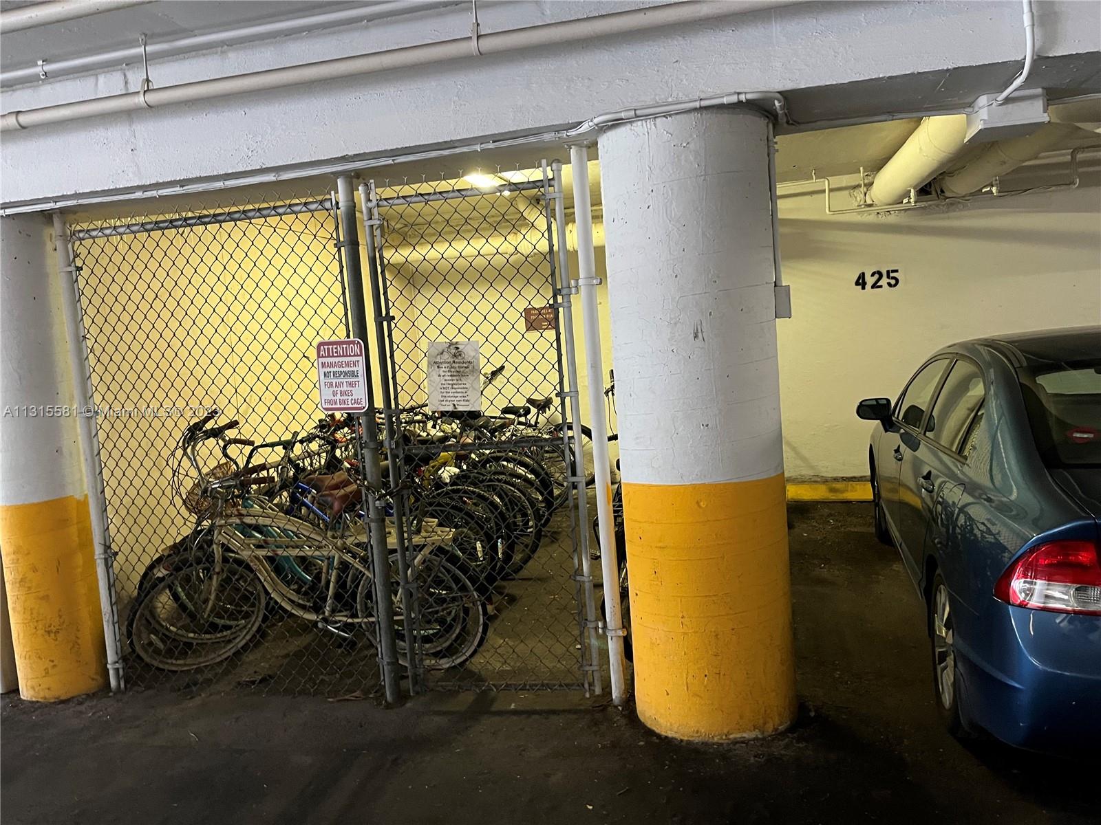 Covered Bicycle Storage