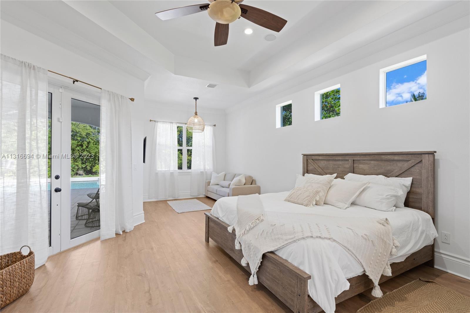 And on a third wing you can find the serene main suite, with double custom-outfitted walk-in closets...