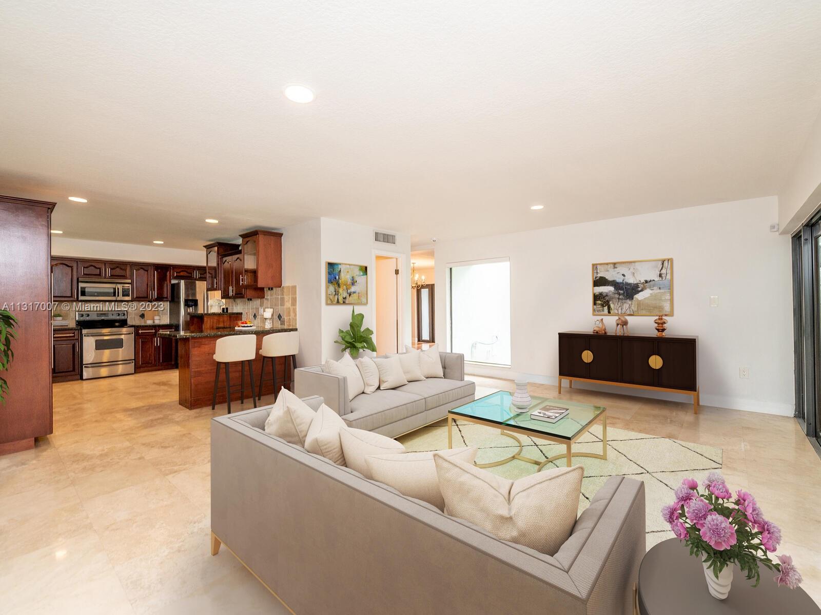 Look no further:  The home has a pool, landscaped gardens, and your very own Red Clay Professional Tennis Court, and sits on a 0.76 AC lot.  This  home is the best offering in Palmetto Bay, a village that offers its residents lush parks, notable public and private schools. The home's design pays homage to Spanish architectural villas surrounded by greenery, in a courtyard-foyer-like entryway adorned with lush gardens, and a villa wooden entry door. The home’s interior features 4 full bedrooms and 3.5 bathrooms, plus an additional 1 bedroom/1bath guest quarters with a private entry by the pool, also ideal for your home office.  The home evokes a sense of peace and well-being, having living spaces incorporating the landscaped gardens and letting natural light filter throughout the day.