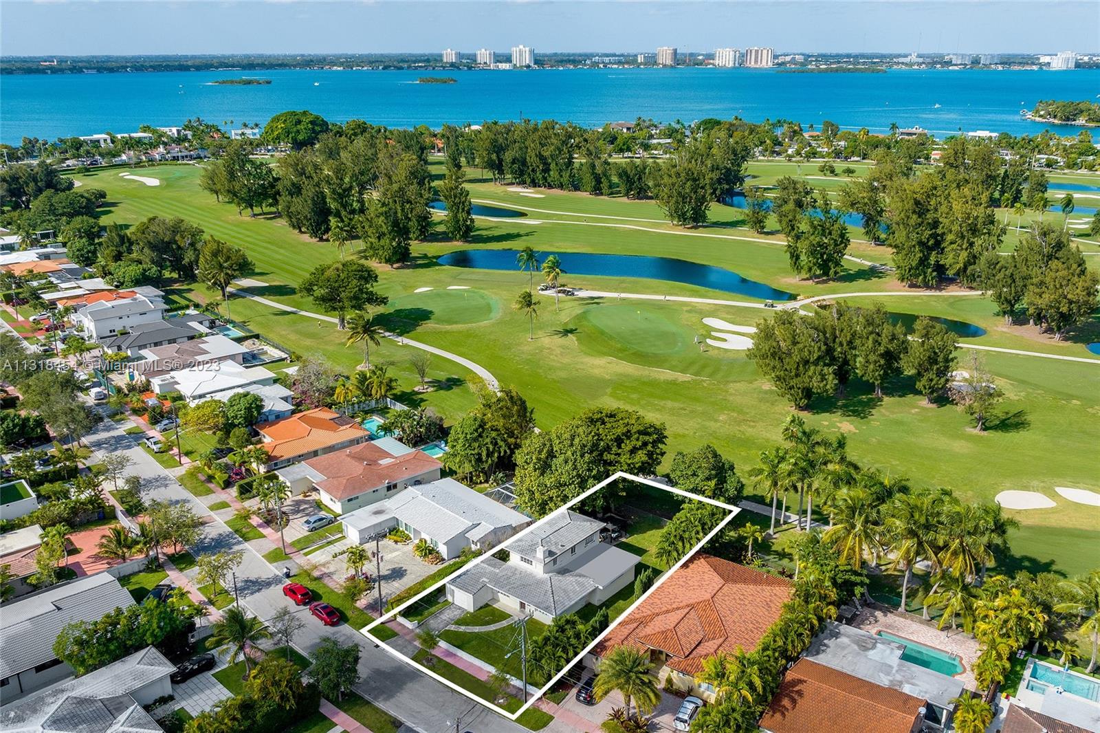 Do not miss the opportunity to build your dream home in the guard gated Normandy Shores. The property has over 8,000 sq. ft. of lot space while offering breathtaking views of the Normandy Shores Golf Course. The Island is within proximity to private schools such as Miami Country Day, and a plethora of restaurants in areas such as Bal Harbour, South Beach and the Miami Design District. Aside from the Golf Course, the island provides additional amenities such as tennis courts, a children's playground, and a Clubhouse. Plans are available for a 4,000 Sqft 5 Bedroom / 5 + 1 Bathroom home, featuring an oversized indoor/outdoor kitchen, pool with spa and sun deck, and 3 terraces.