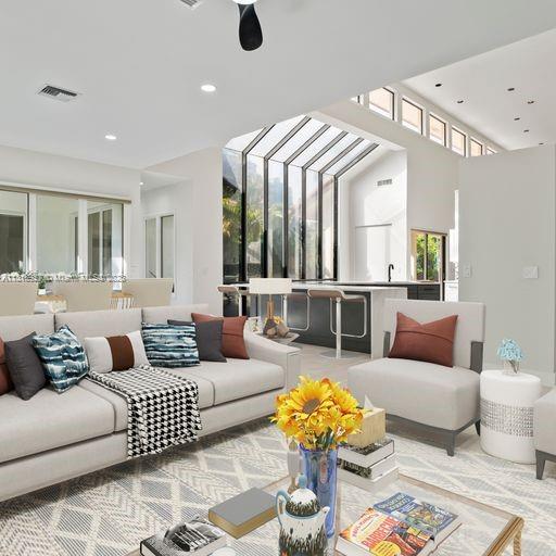 Staged furniture rendering