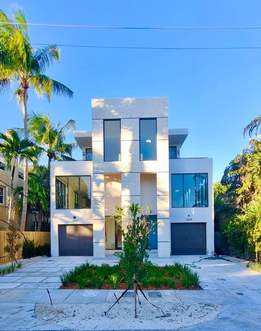 NEW CONSTRUCTION !!! Blocks away from Las Olas Boulevard, downtown Fort Lauderdale and the beaches. Two 3 story residences with 3 bedroom and 2 and 1/2 bathroom. Private elevator. Total living areas of 2986. Private rooftop with plunge pool. Two covered garages. Great layout and design. Expected August 2023. Attachment available.