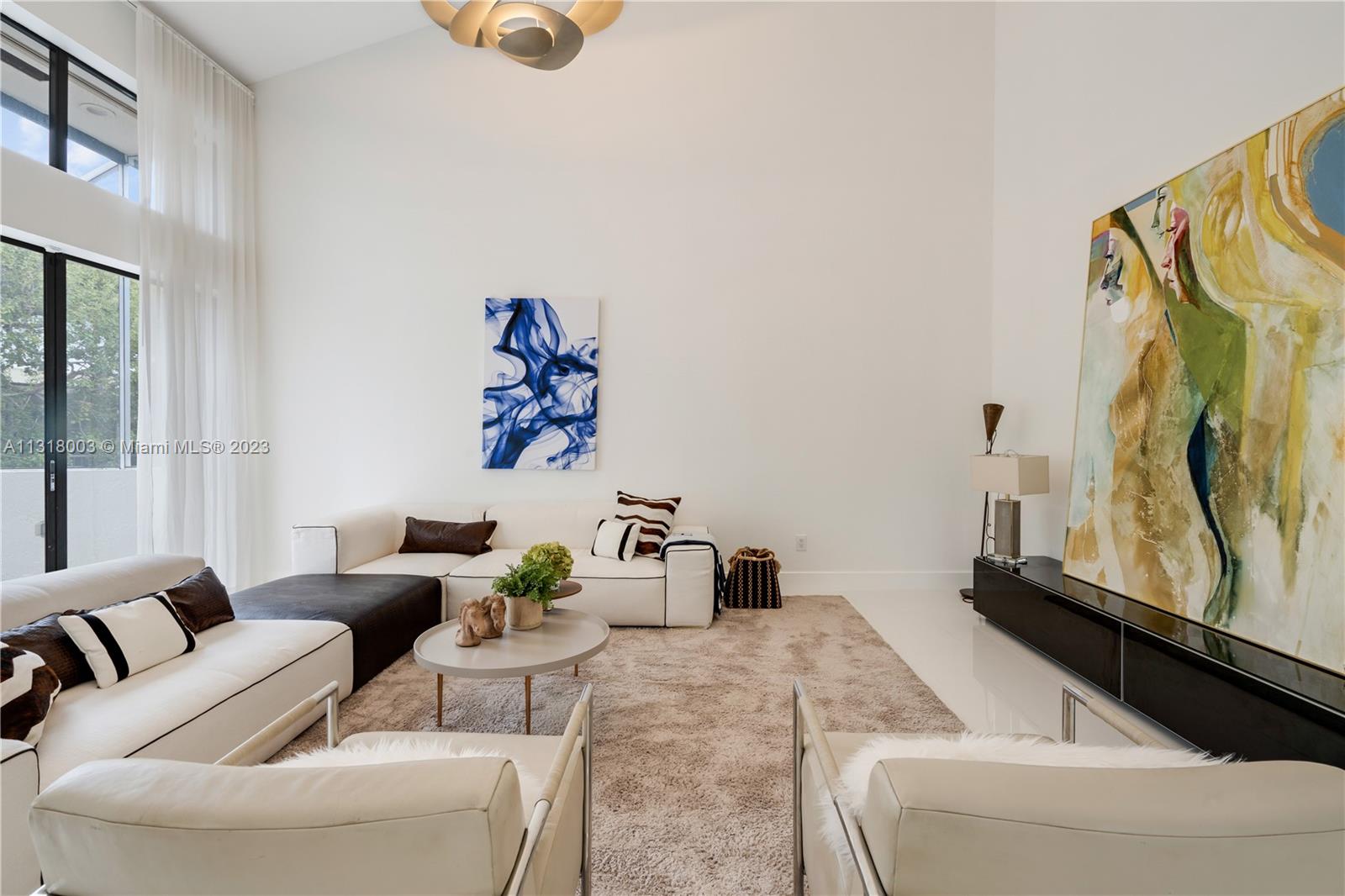 Huge living area with vaulted ceilings