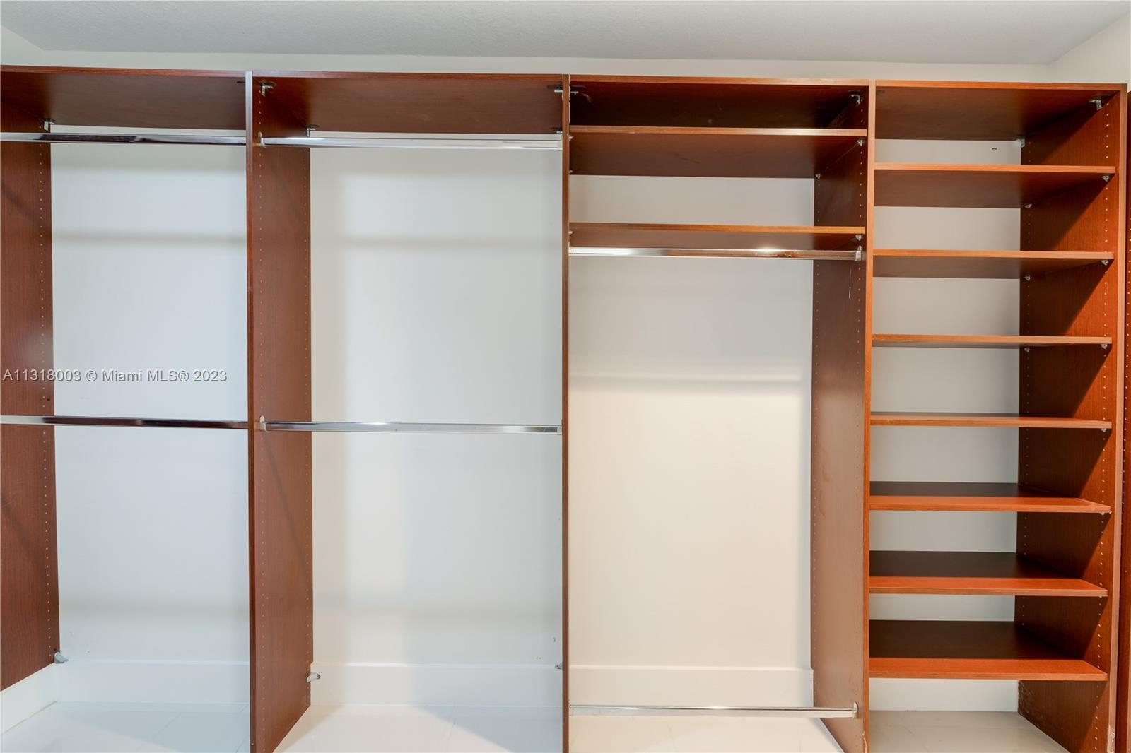 Master closet area