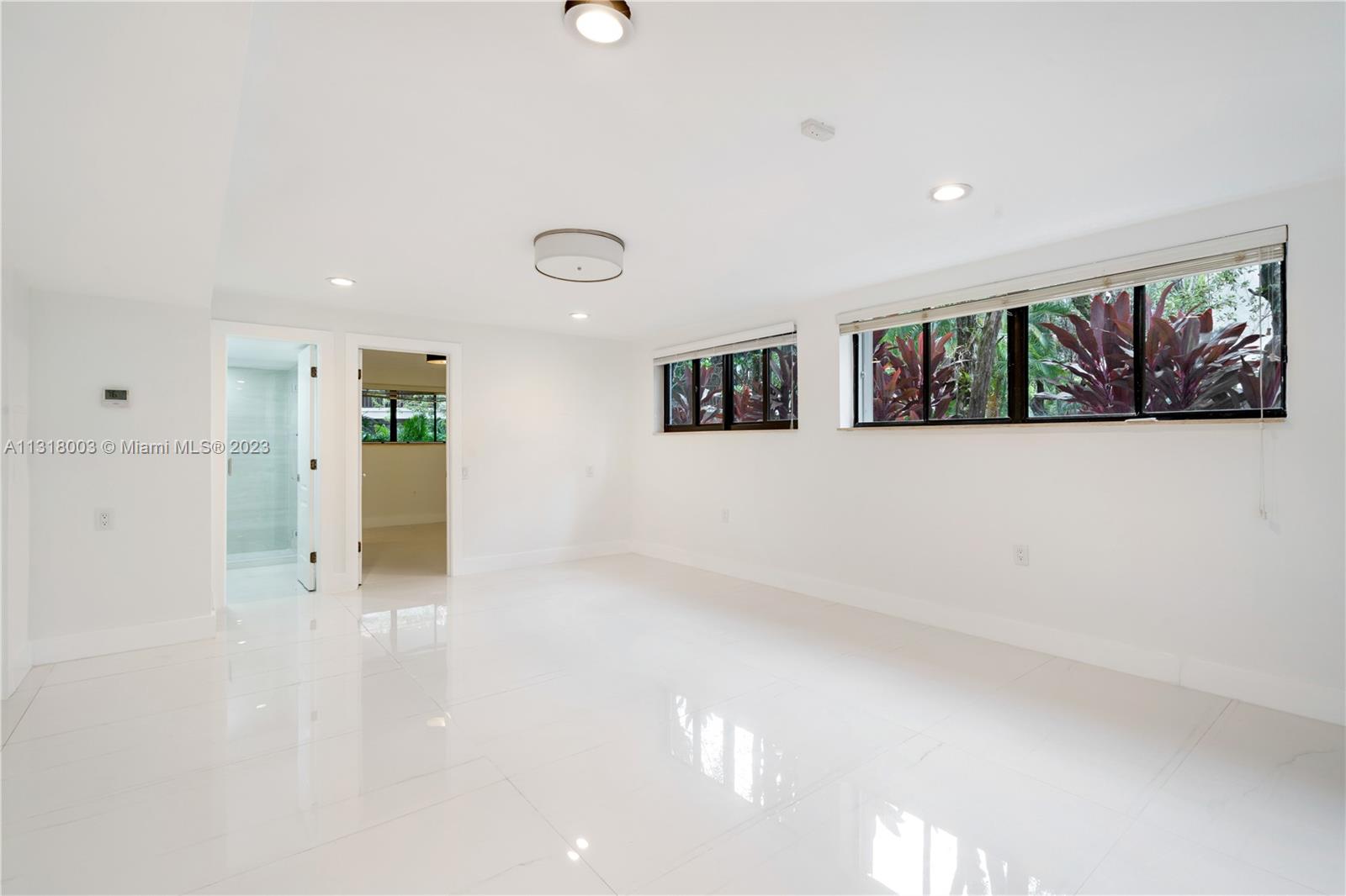 family room on the first floor 
