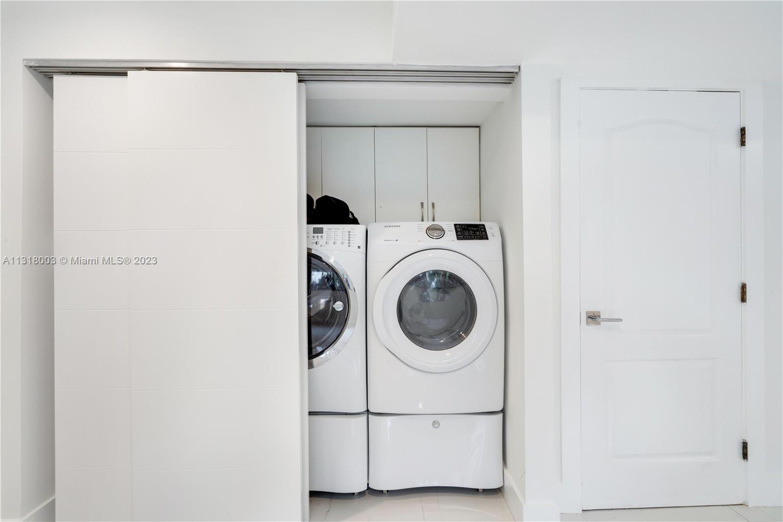 Laundry area on the first floor 
